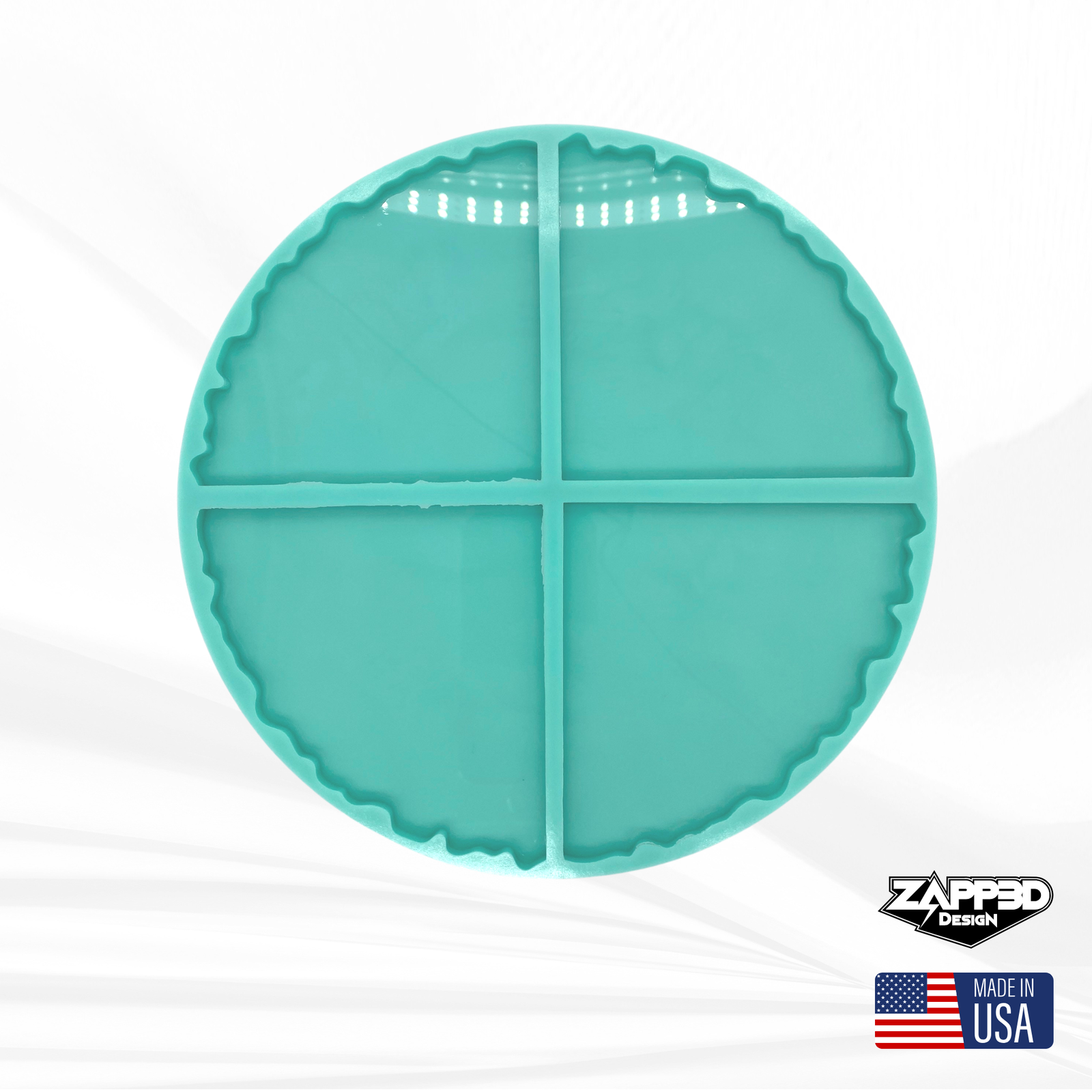 Geode Coaster Mold, Coaster Mold Set