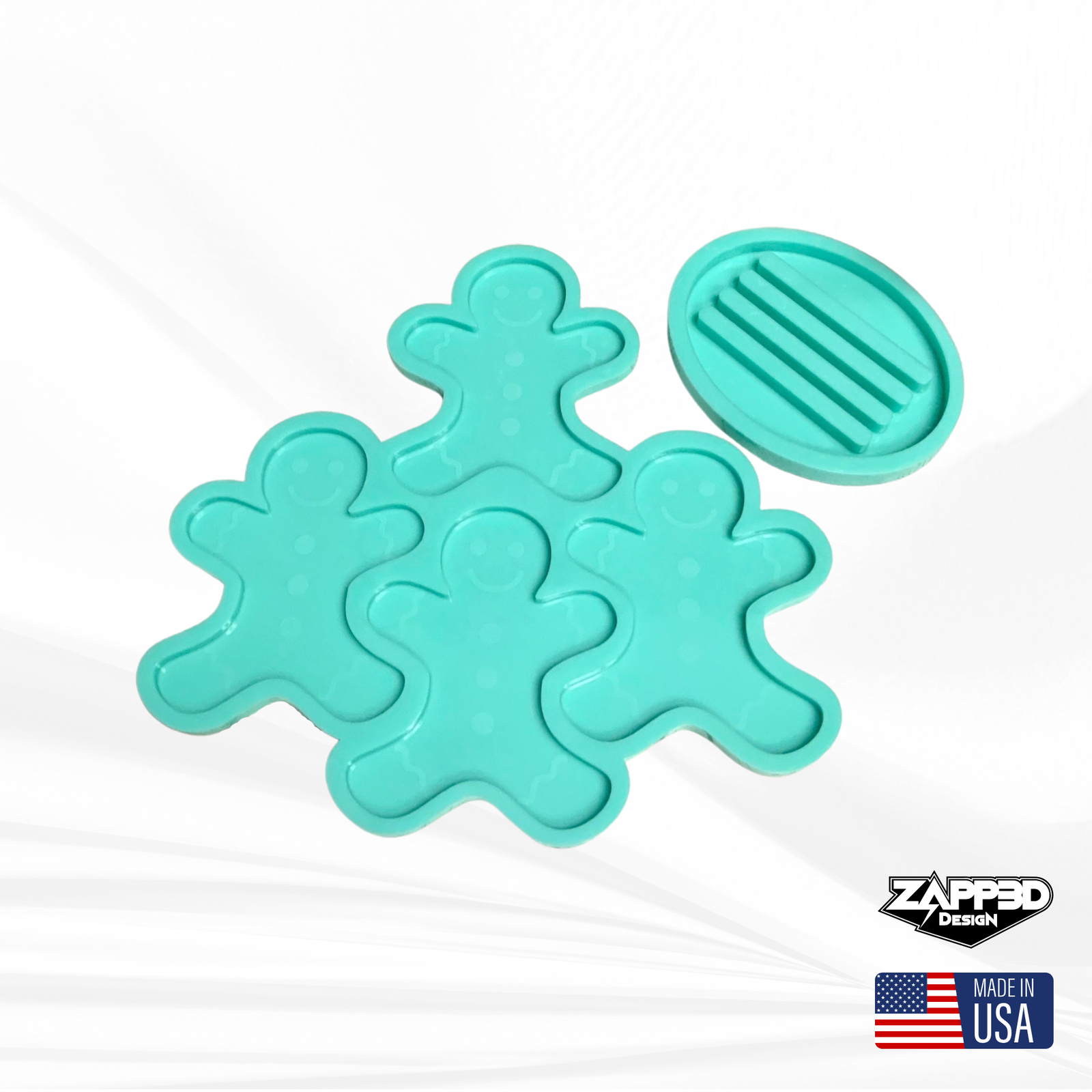 Gingerbread Man Coaster Mold, Christmas Mold