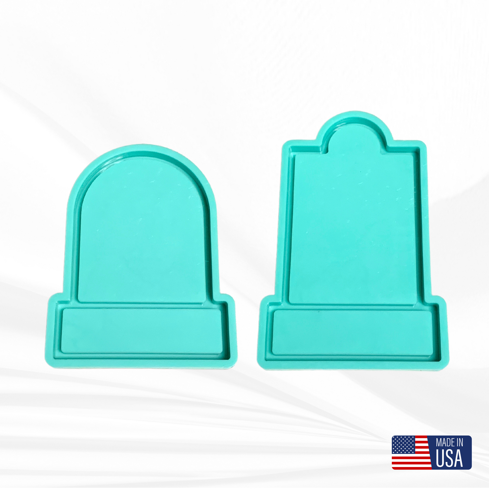 Gravestone Tray Mold | 6”x8” | 2 Styles | Spooky Mold, Halloween Mold