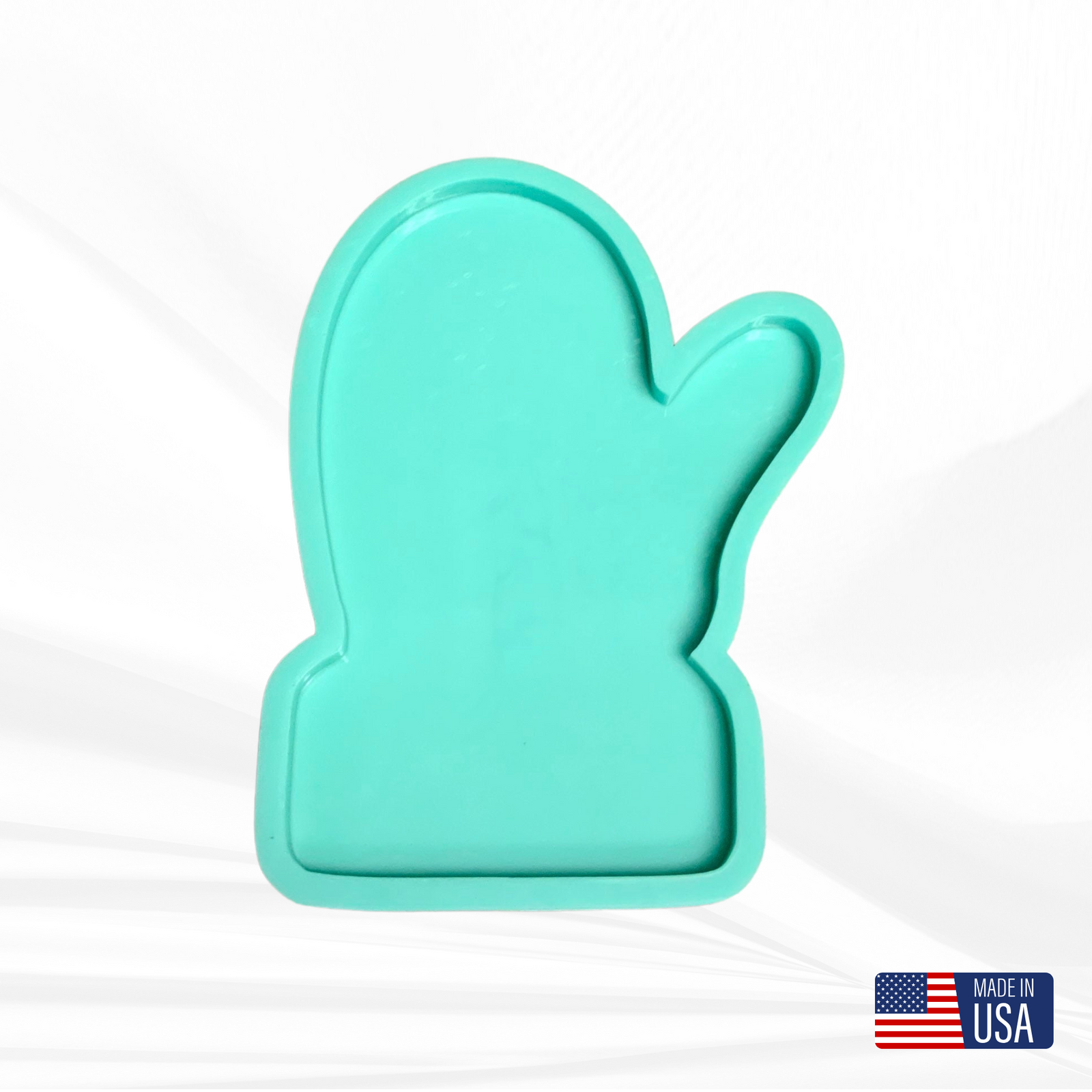 Mitten FLAT Mold for Resin | 7”x 5” | Christmas Mold