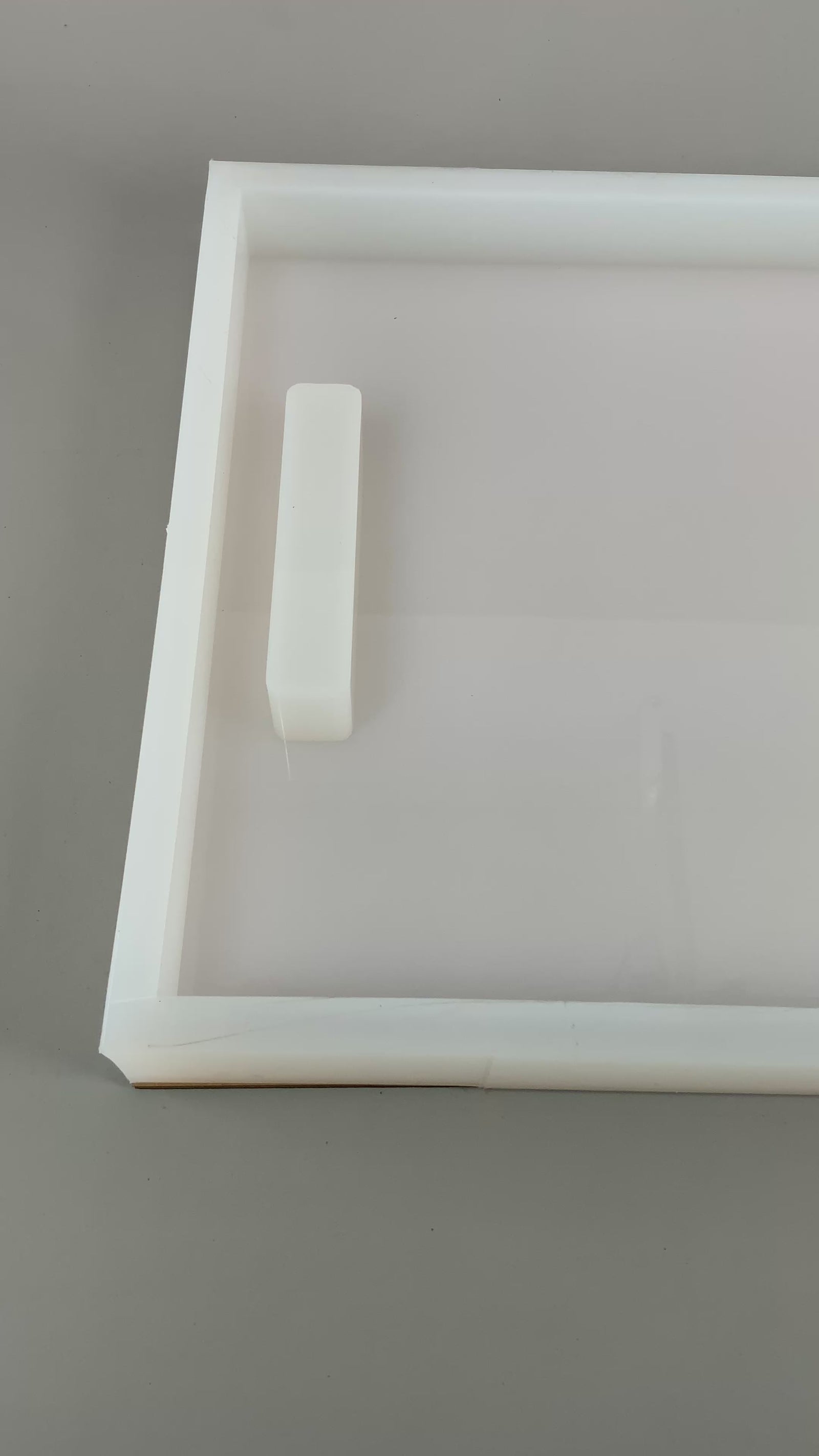 18"x 12"x 1.25" Rectangle Cheese Board Silicone Mold, Dual Handles
