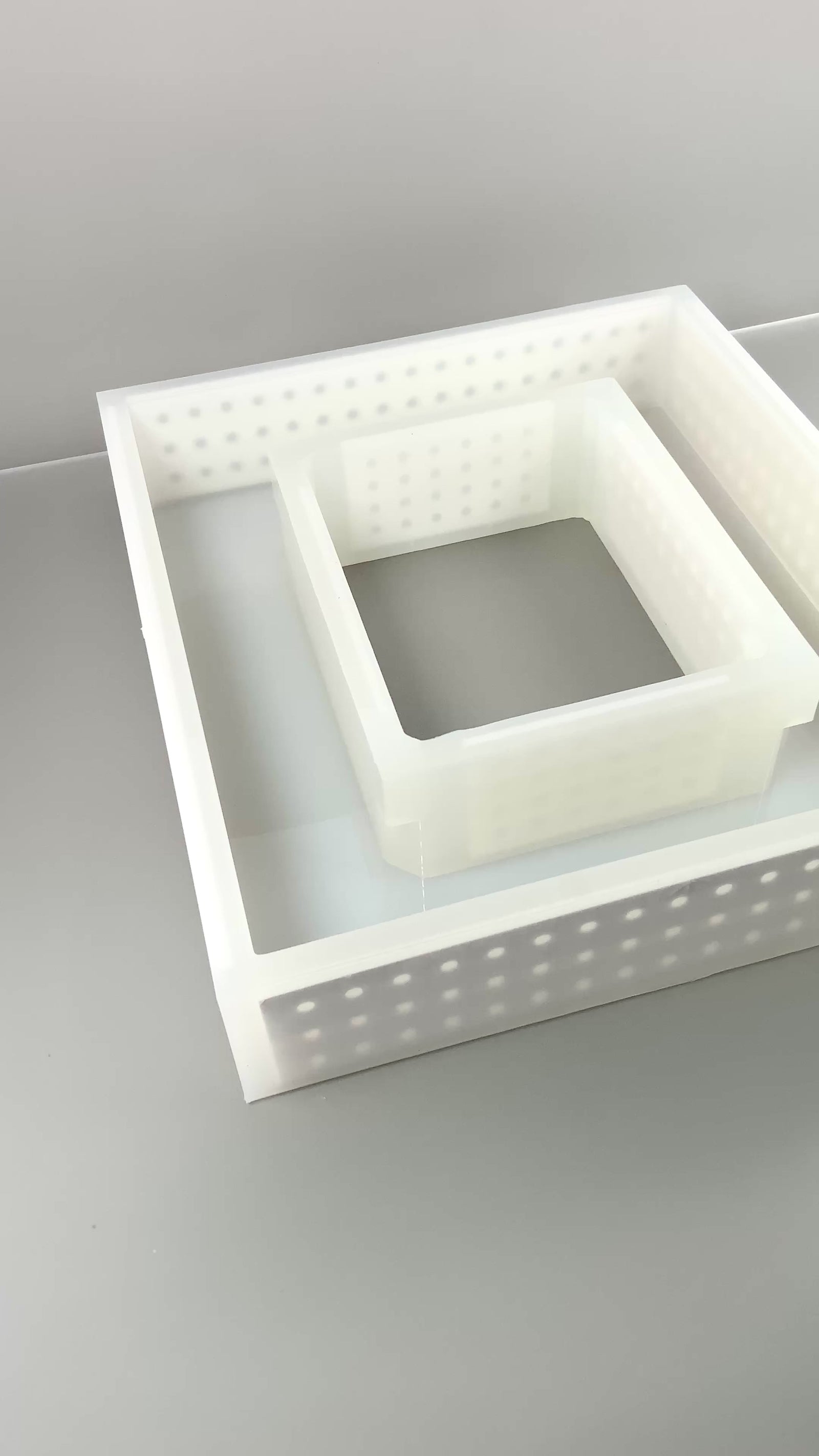 8" x 10" Picture Frame Silicone Mold | 3" Deep |