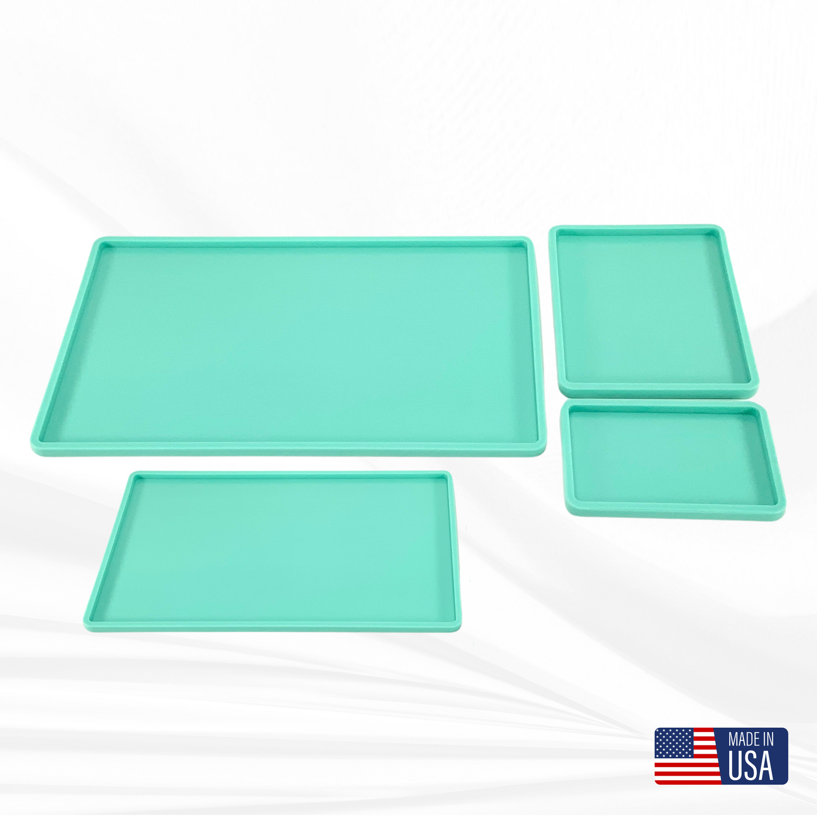 Rectangle FLAT Mold for Resin | 4 Sizes |