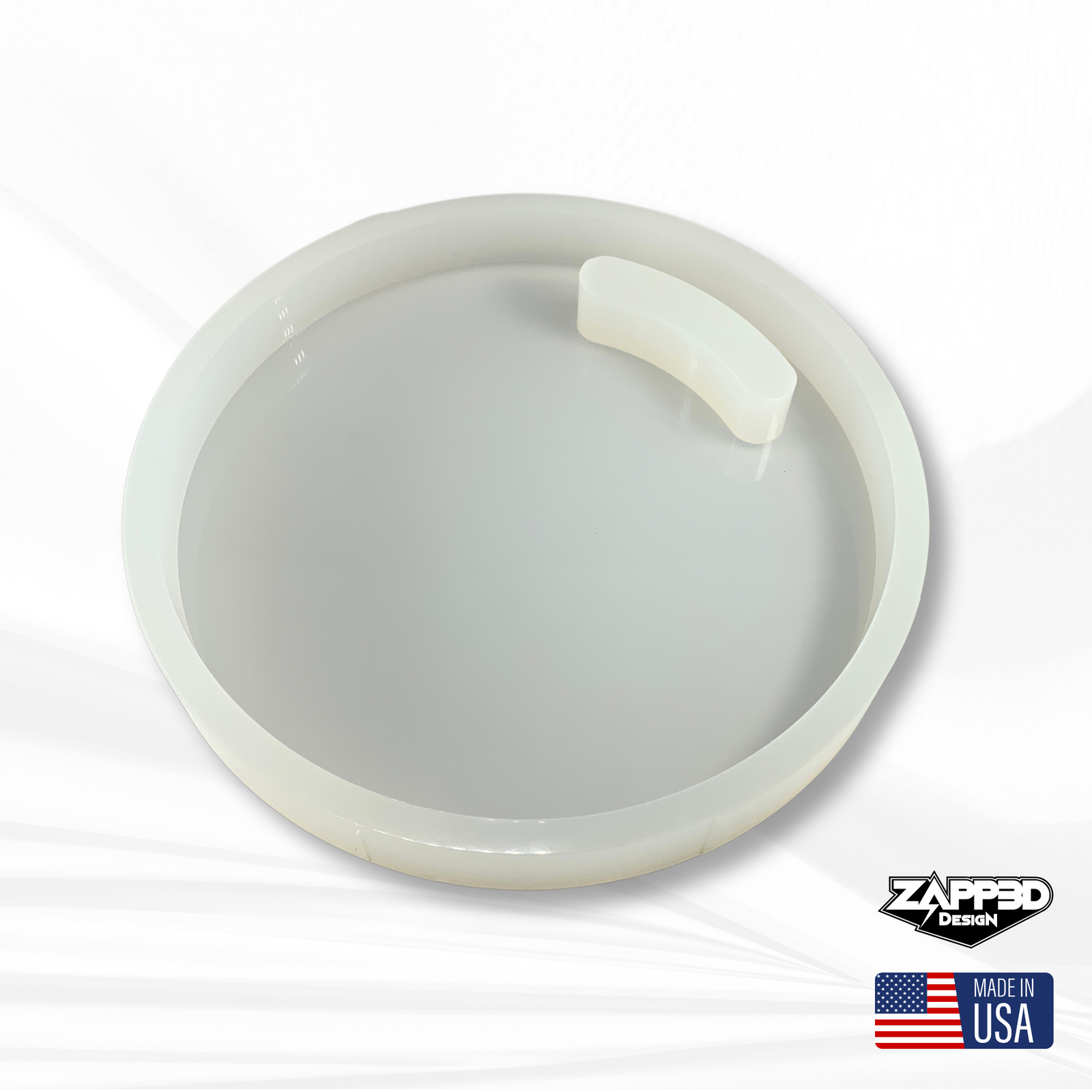 12"x 1.25" Round Charcuterie Board Silicone Mold - Serving Board Mold