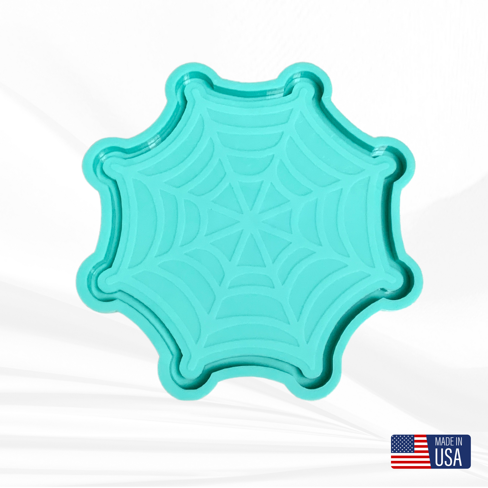 Spiderweb Tray Mold | 9” x 9” | Halloween Mold, Spooky Mold