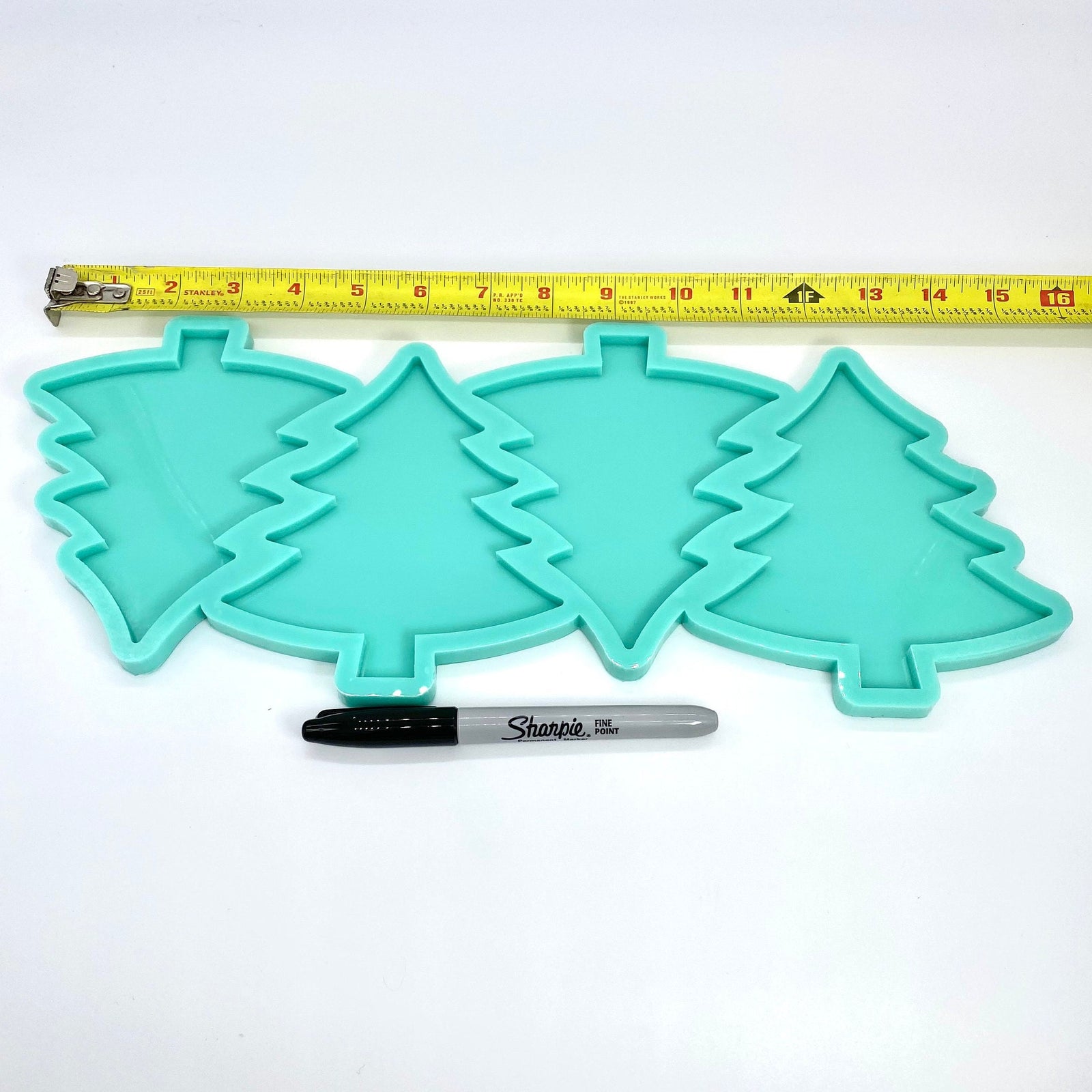 Tree Coaster Mold Set | 5.5" tall | Christmas Mold