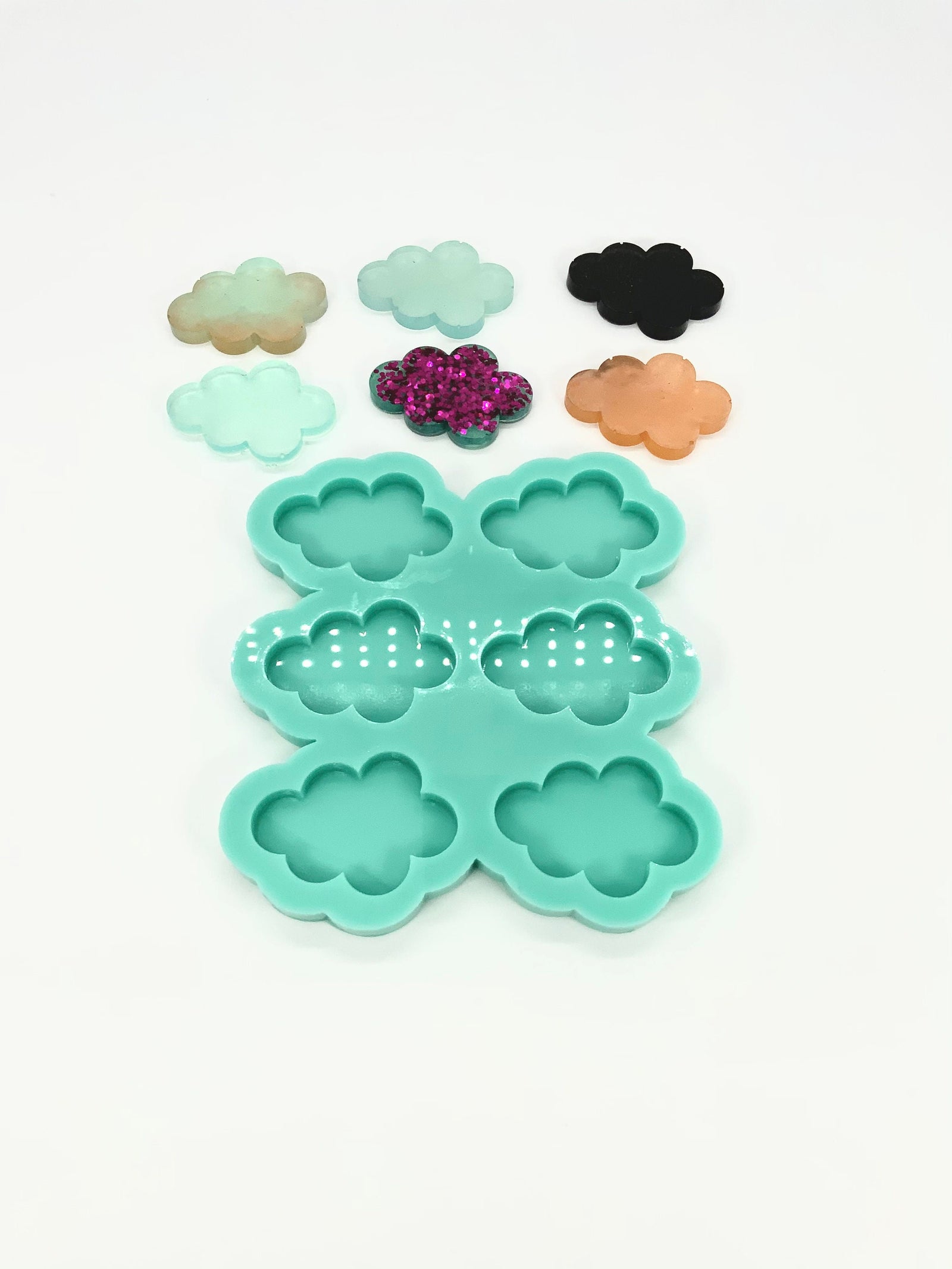 Cloud Mold | 1.75”x2”x.25” | Keychain Molds, Hairclip Mold, Magnet Mold