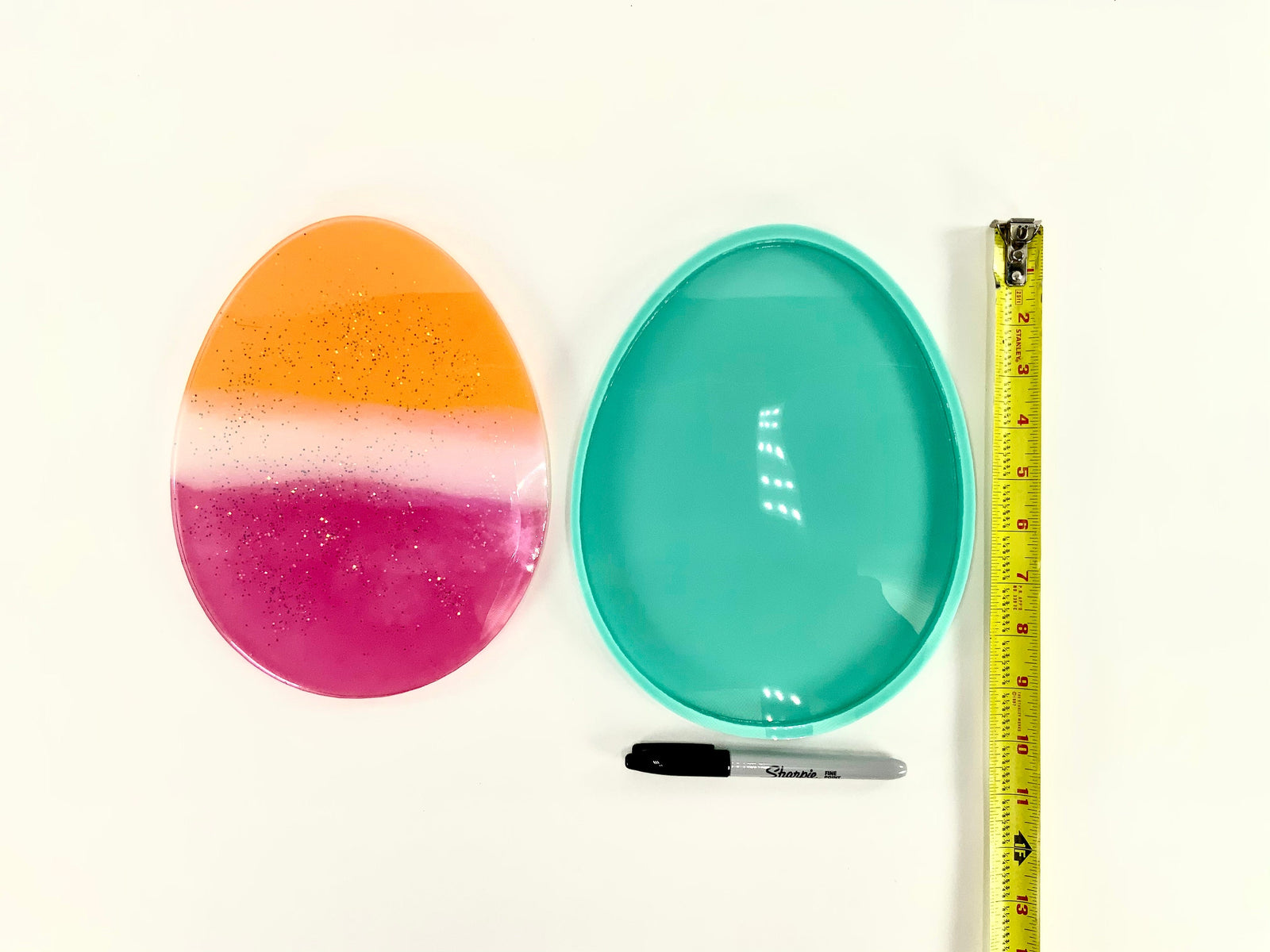 Egg FLAT Silicone Mold for Resin | 5.5”, 7.5”, 9.5” |