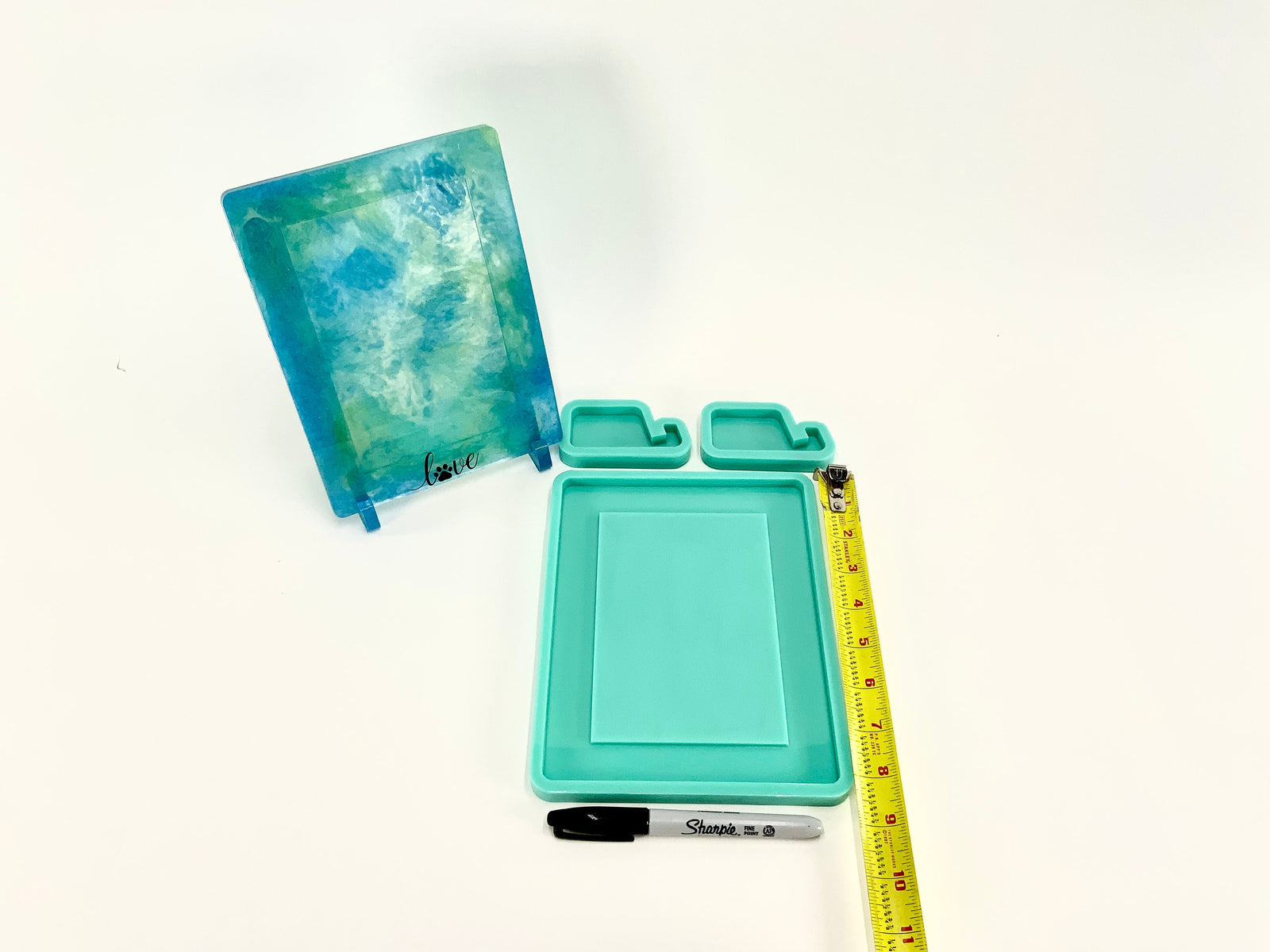 Picture Frame with optional Stand Silicone Mold - 4x6", 5x7", and 8x10" Photos