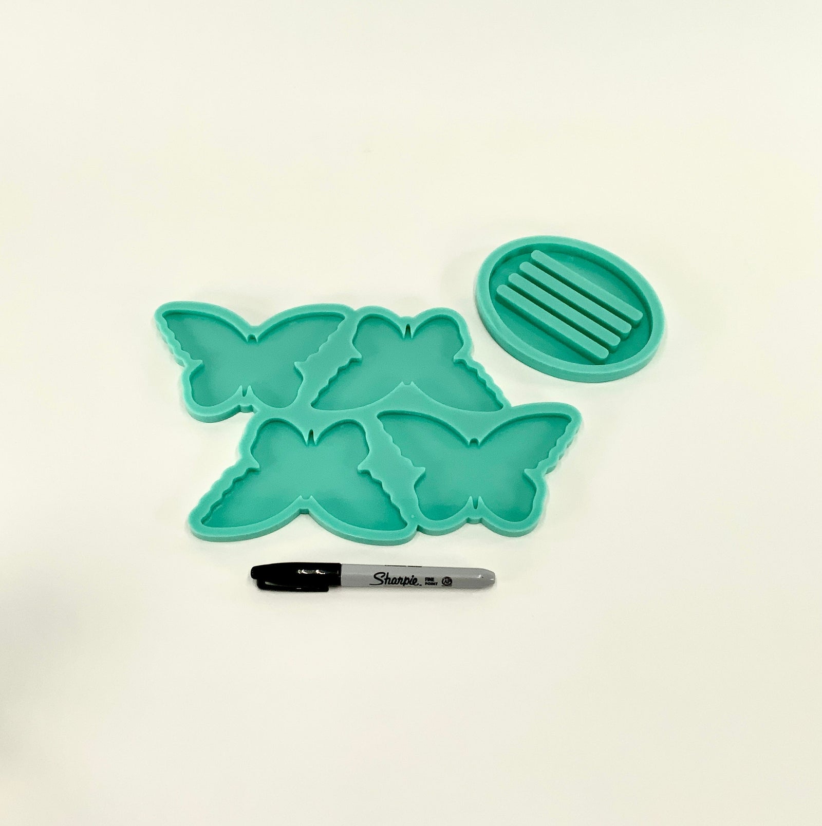 Butterfly Coaster Mold | 4.75"x 2.75" | Coaster Mold Set