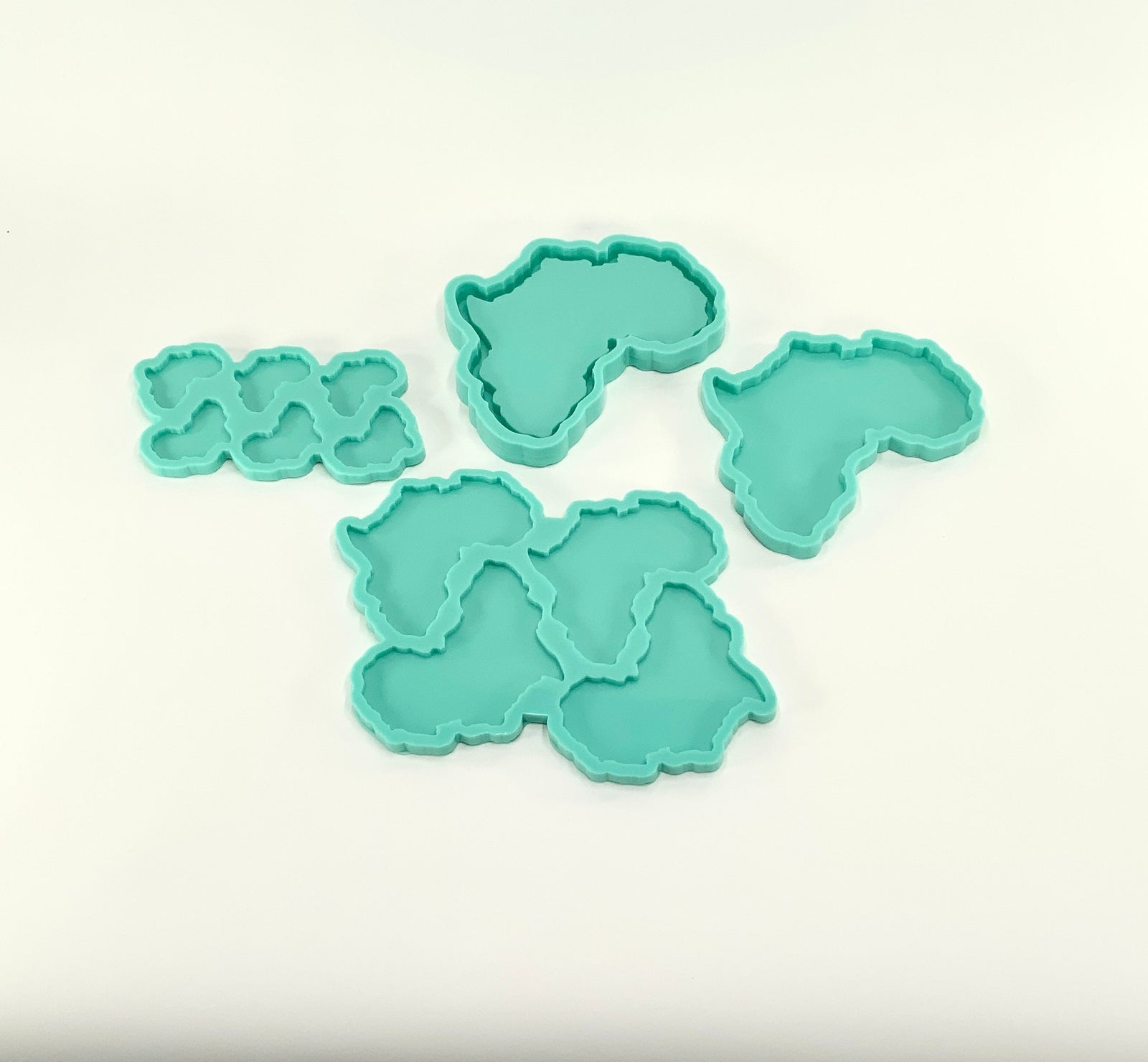 Africa Keychain Molds | 2”x2”x.25” | Hair Clip Molds, Magnet Molds, Earring Molds