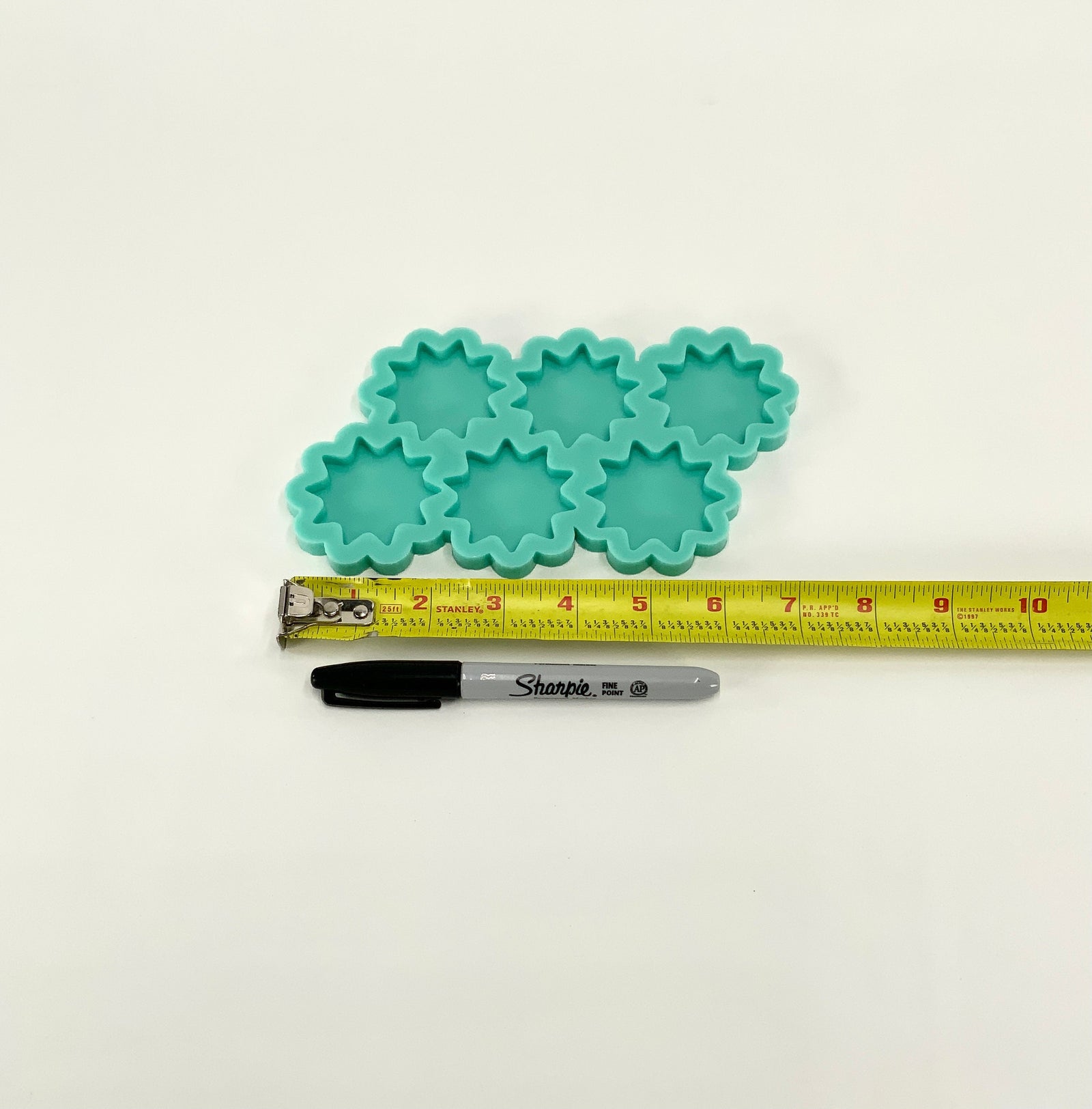 Starburst Mold | 2”x2”x.25” | Keychain Mold, Magnet Mold