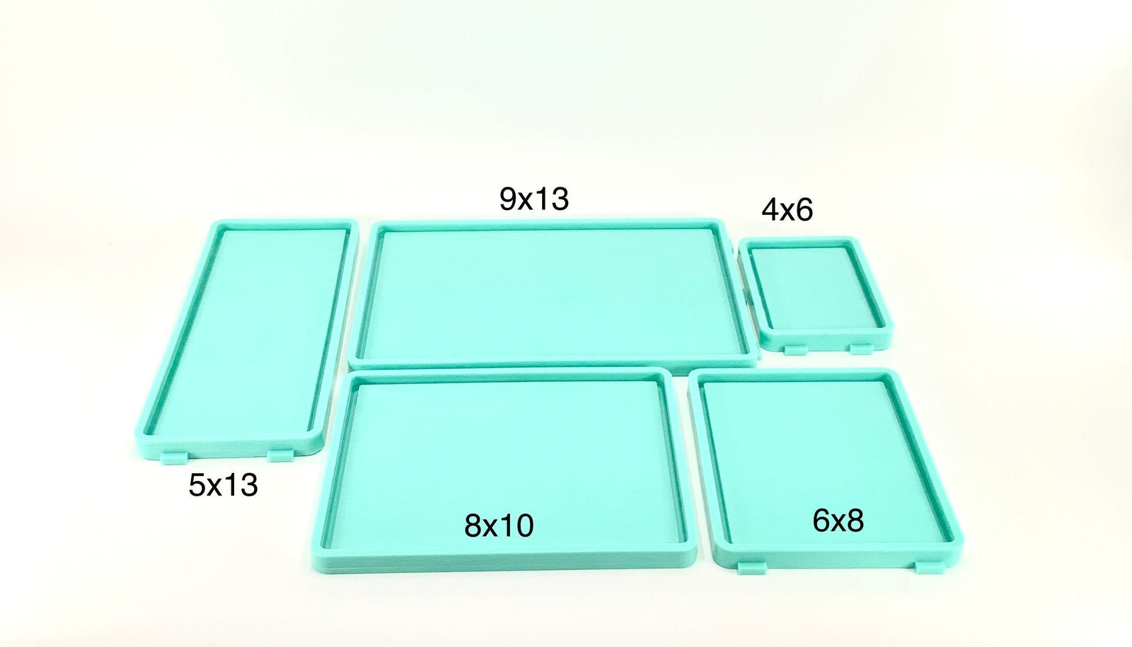 Rectangle Tray Mold | Sizes - 4"x6", 6"x8", 8"x10", 5"x13", 9"x13" |