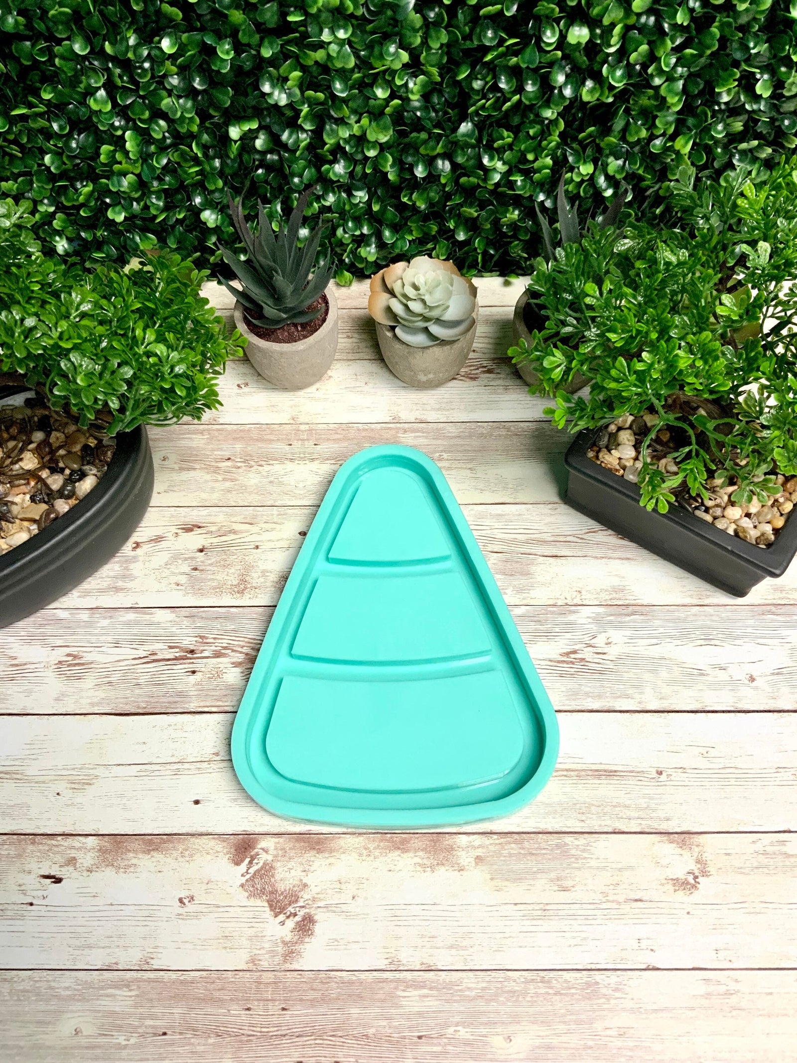 Candy Corn Tray Silicone Mold | 8”x 6” |Halloween Mold, Spooky Mold