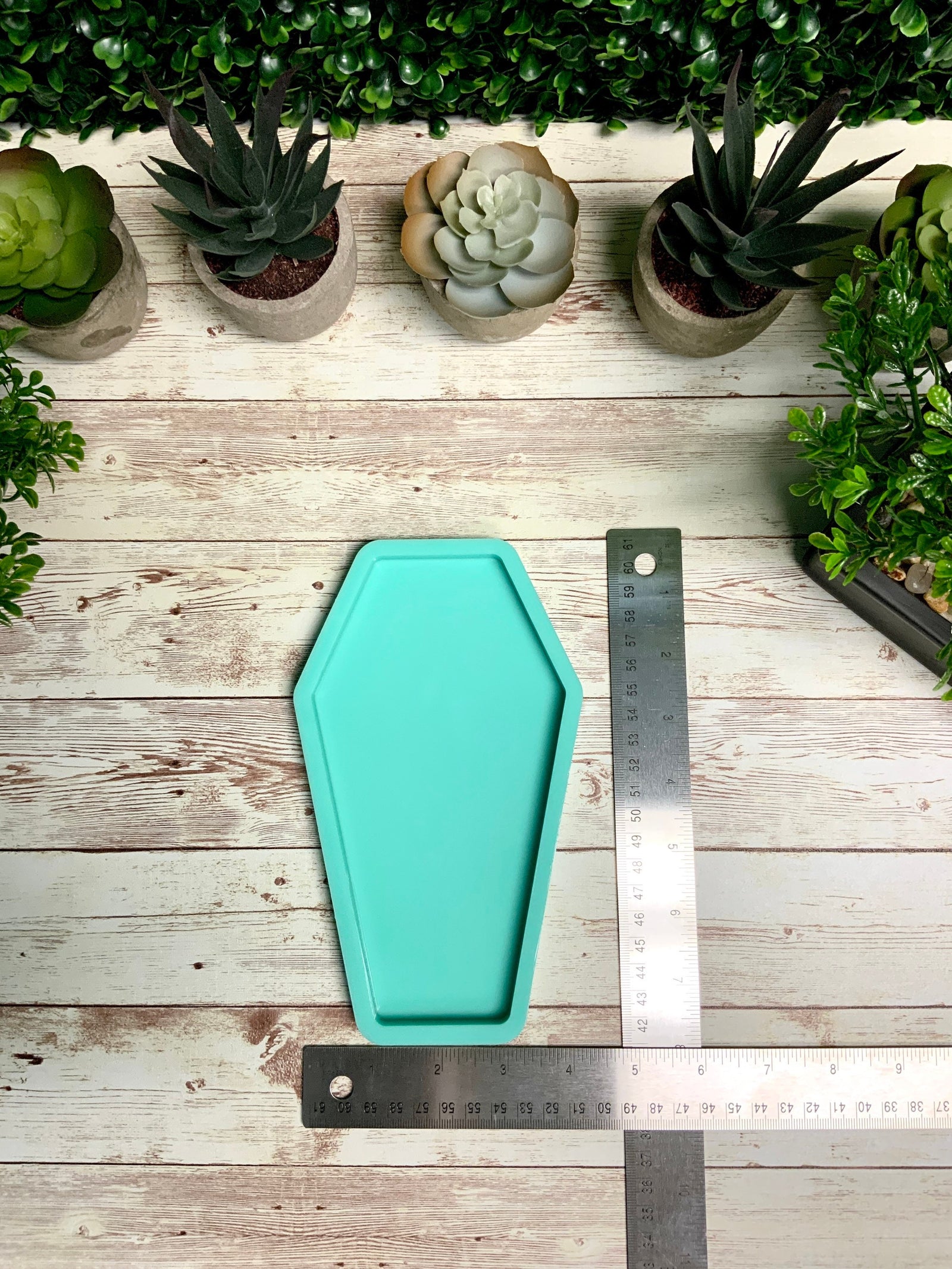 Coffin FLAT Mold | 4"x7", 5"x9" | Spooky Mold