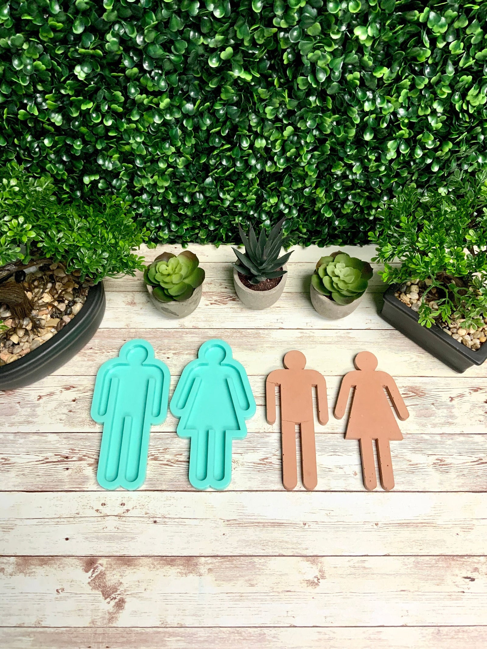 Bathroom People Silicone Mold for Resin