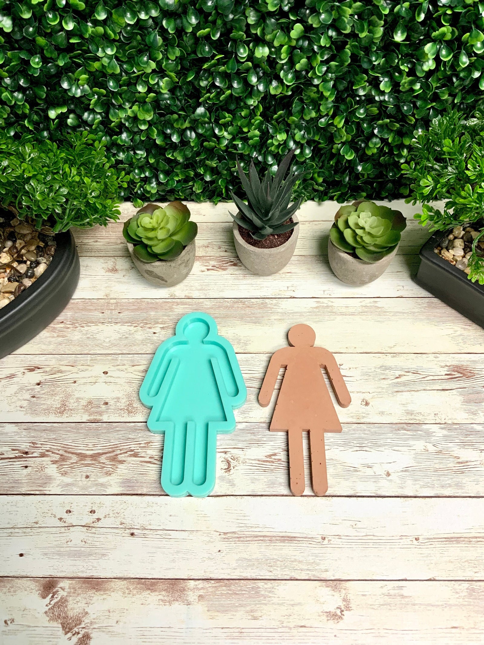 Bathroom People Silicone Mold for Resin