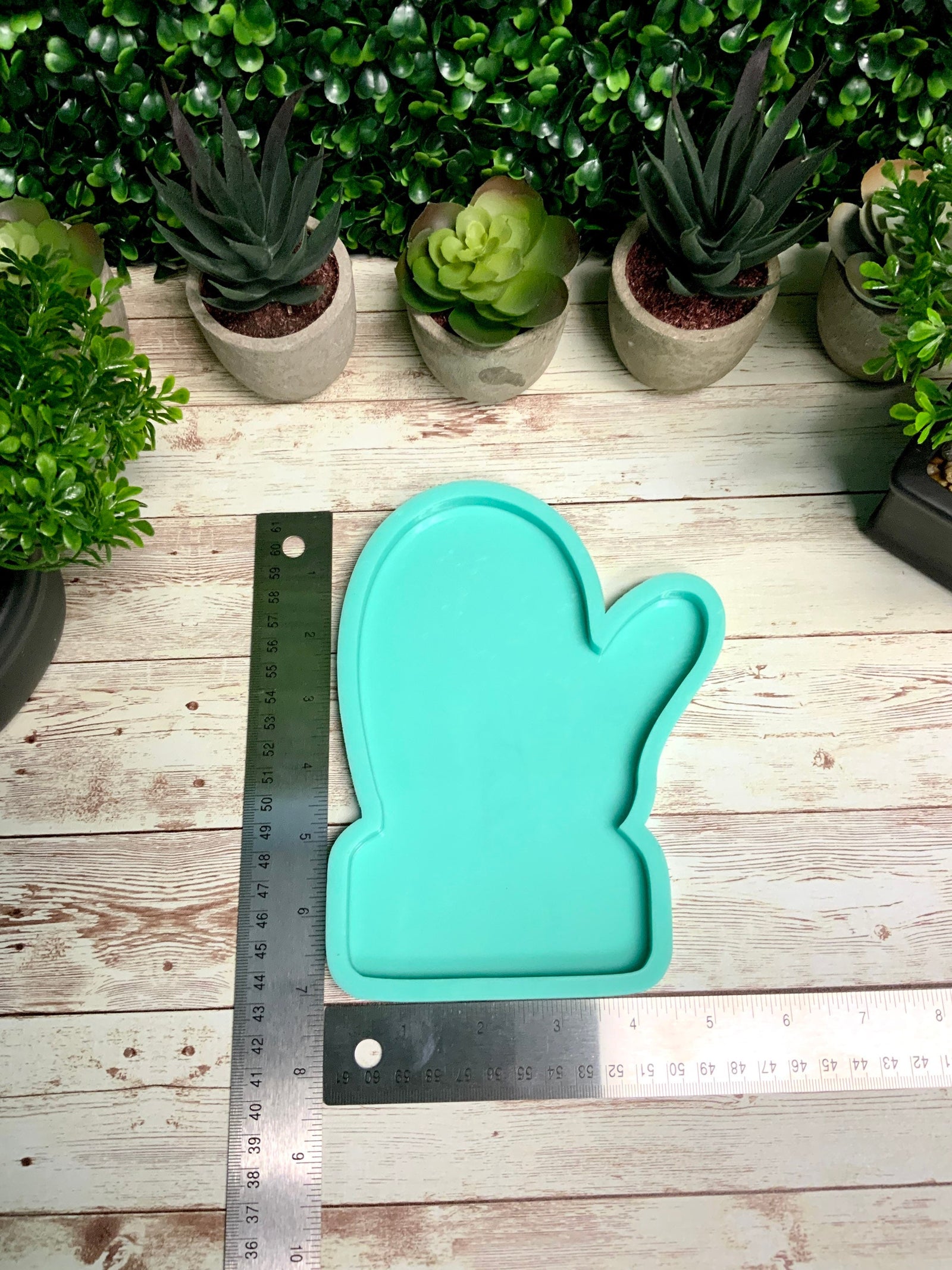 Mitten FLAT Mold for Resin | 7”x 5” | Christmas Mold