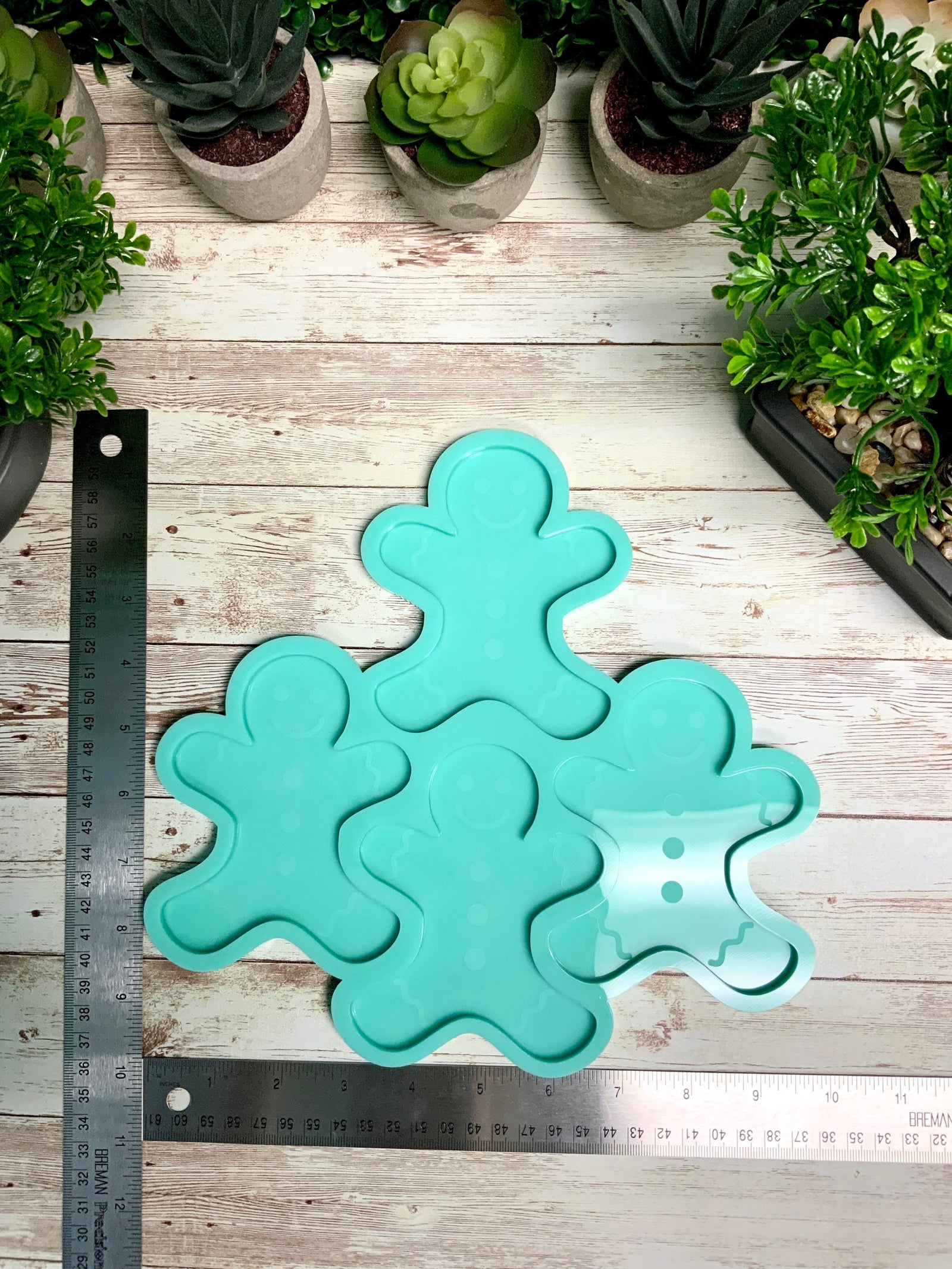 Gingerbread Man Coaster Mold, Christmas Mold