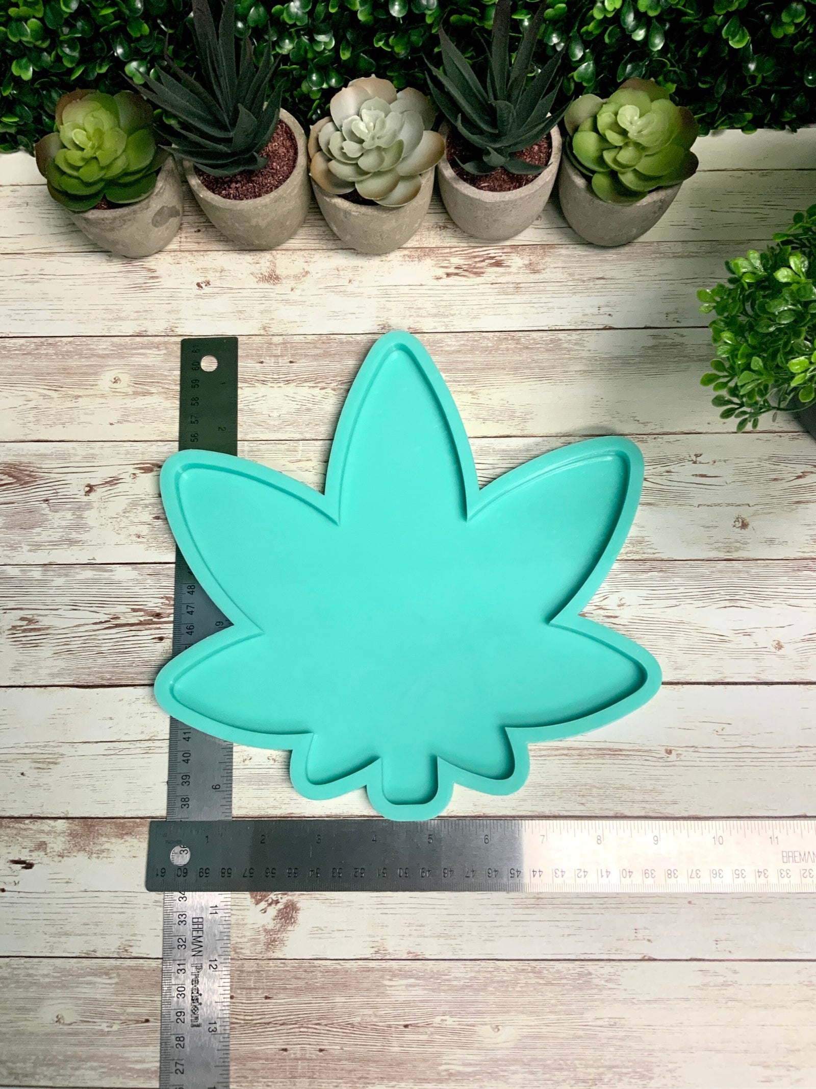 Weed Pot Leaf FLAT Silicone Mold | 5”, 7”, 9” |