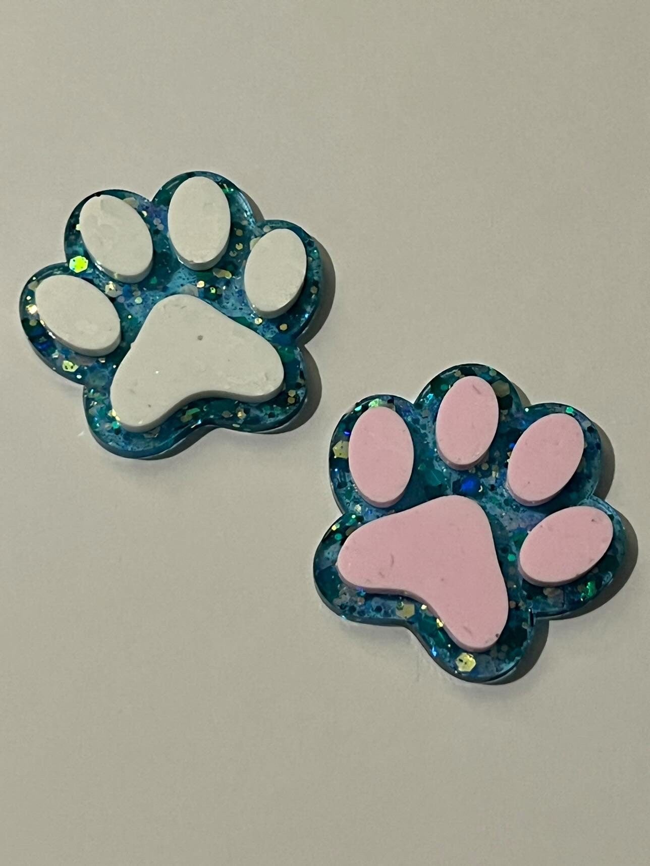 Paw Print Keychain Mold | 1.75”x1.75”x.25”|