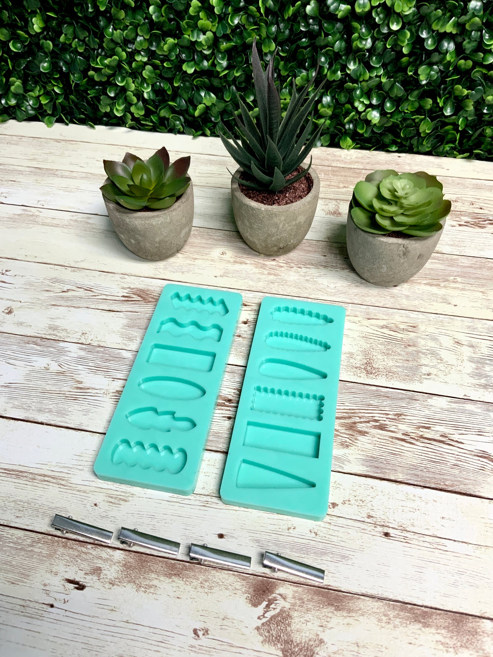 Mini Hair Clip Molds | 2 Palettes |Hair Clip Molds, Barrette Resin Mold