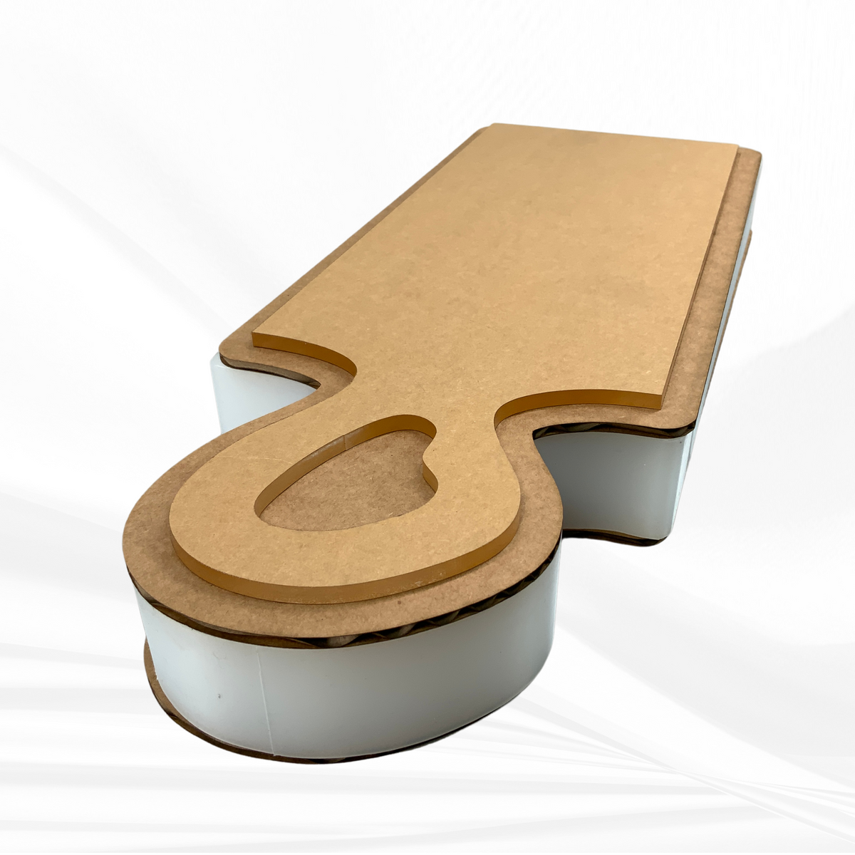 17"x 6"x 1.25" Organic Charcuterie Board Silicone Mold