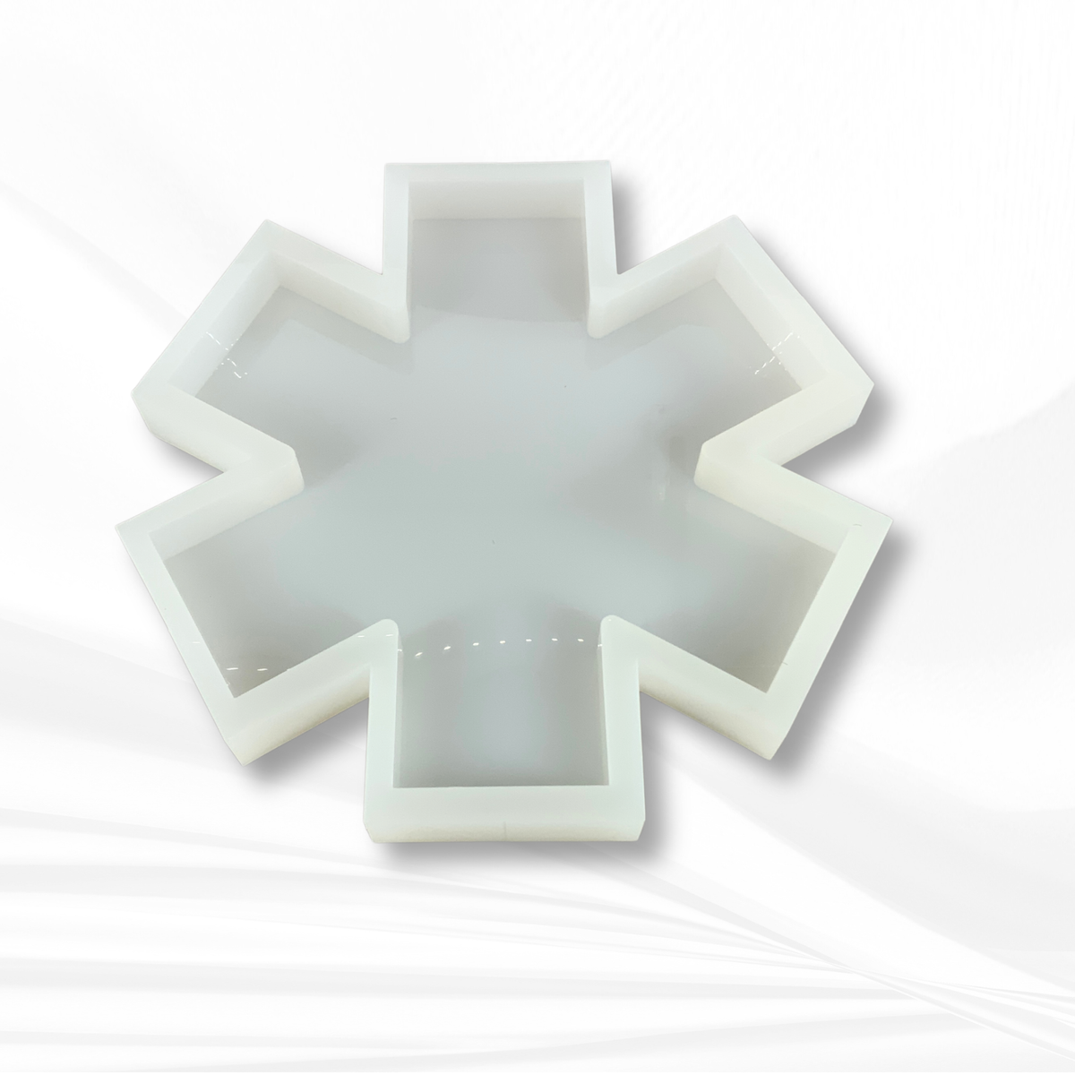 First Responder Mold | 12" Tall | Firefighter Maltese Cross Mold, EMT/EMS Mold, Police Badge Mold