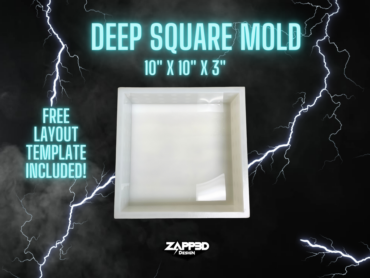 Deep Square Silicone Mold | 10&quot;x10&quot;x 3&quot; |