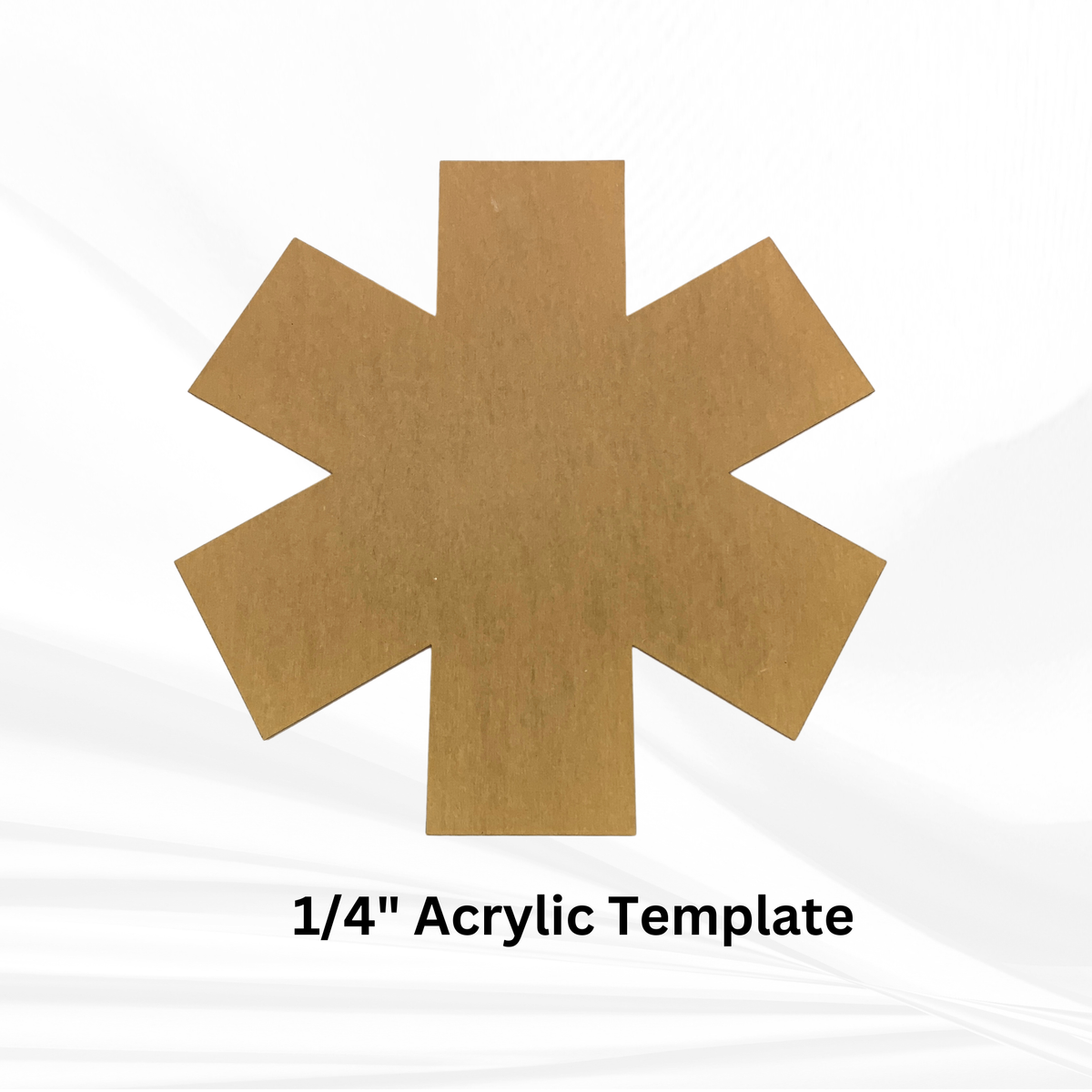 First Responder Mold | 12" Tall | Firefighter Maltese Cross Mold, EMT/EMS Mold, Police Badge Mold