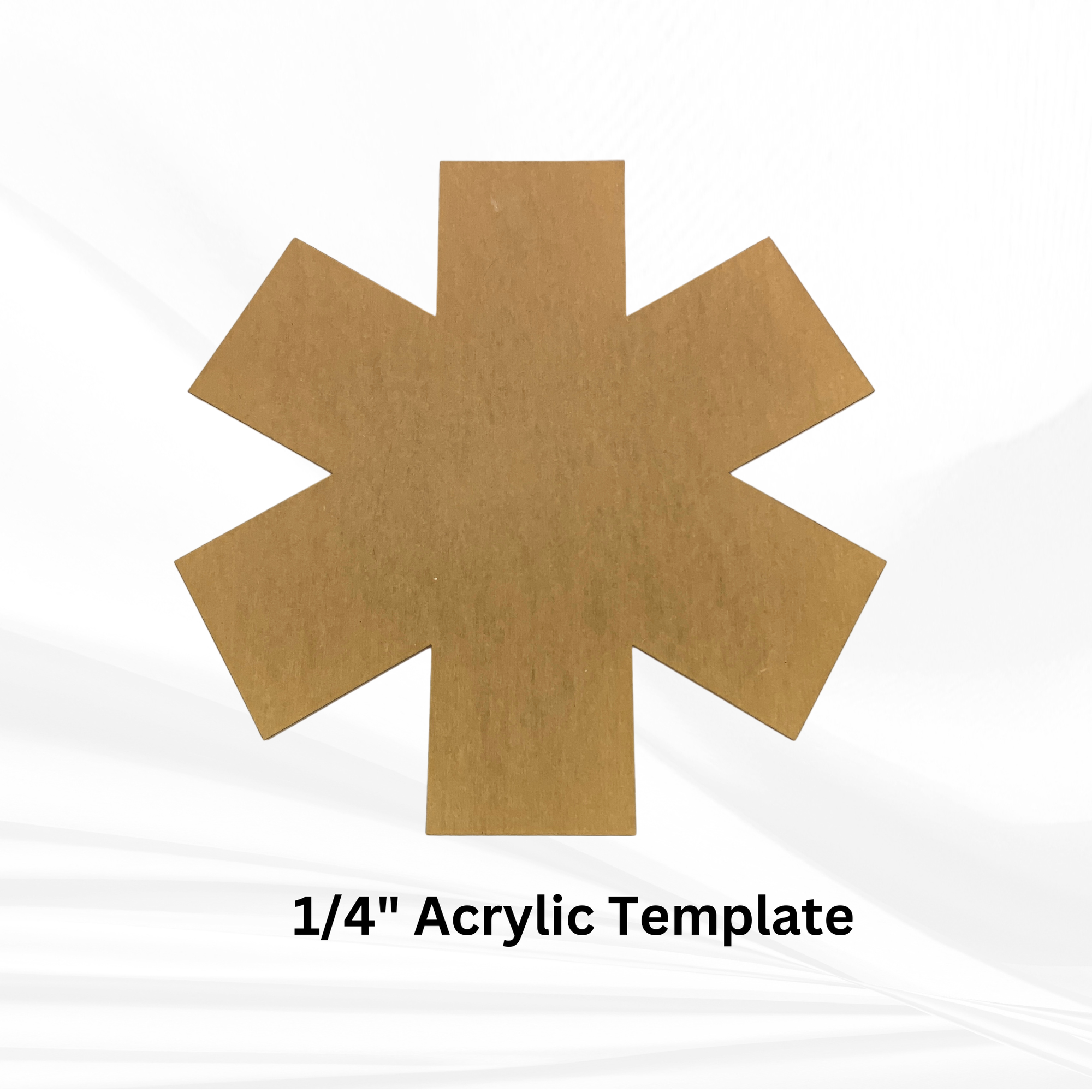 First Responder Mold | 12" Tall | Firefighter Maltese Cross Mold, EMT/EMS Mold, Police Badge Mold