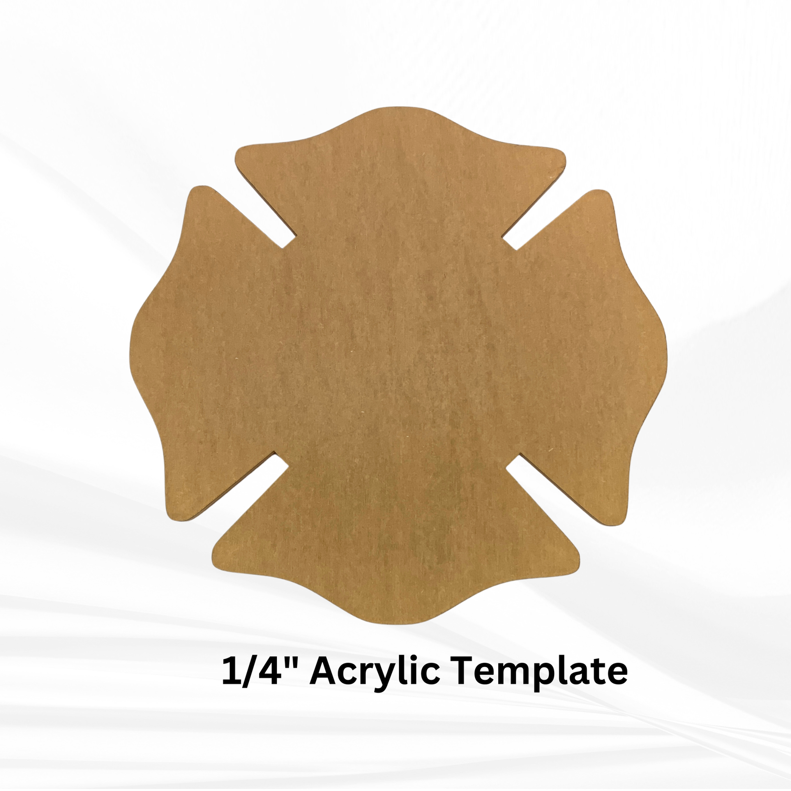 First Responder Mold | 12" Tall | Firefighter Maltese Cross Mold, EMT/EMS Mold, Police Badge Mold