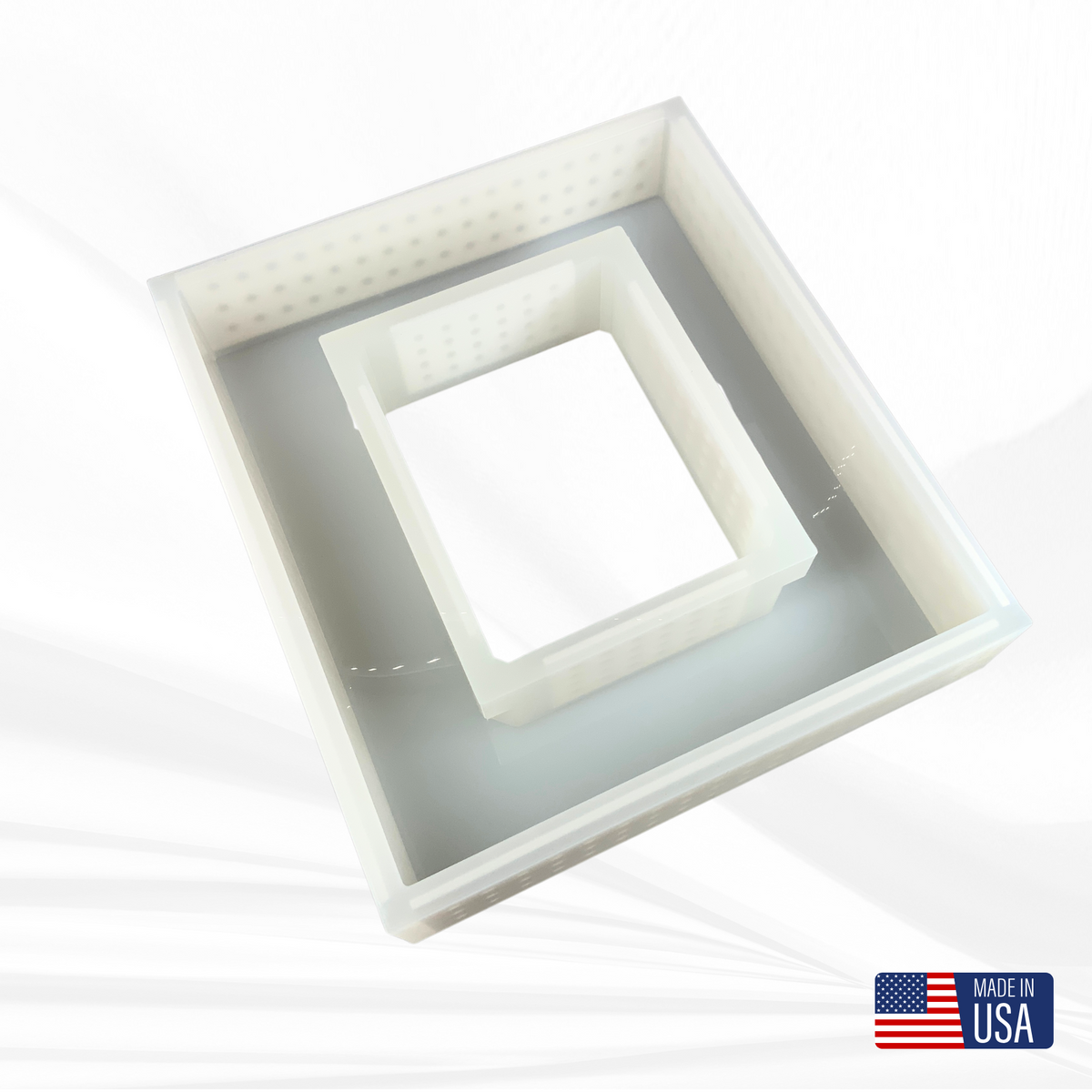 8&quot; x 10&quot; Picture Frame Silicone Mold | 3&quot; Deep |