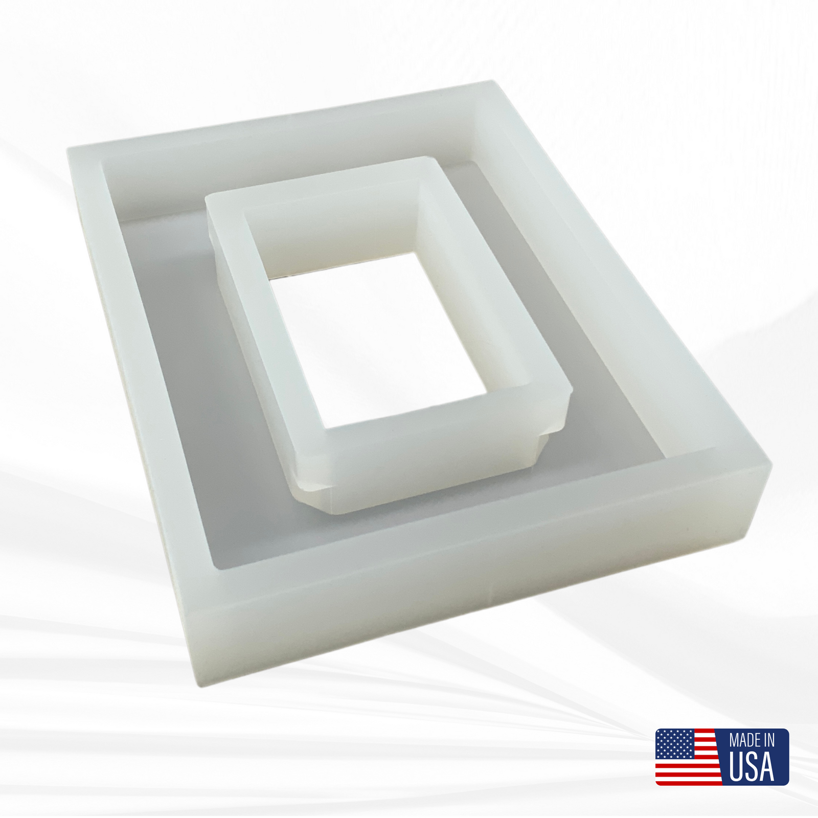 4" x 6" Picture Frame Silicone Mold | 1.5" Deep |