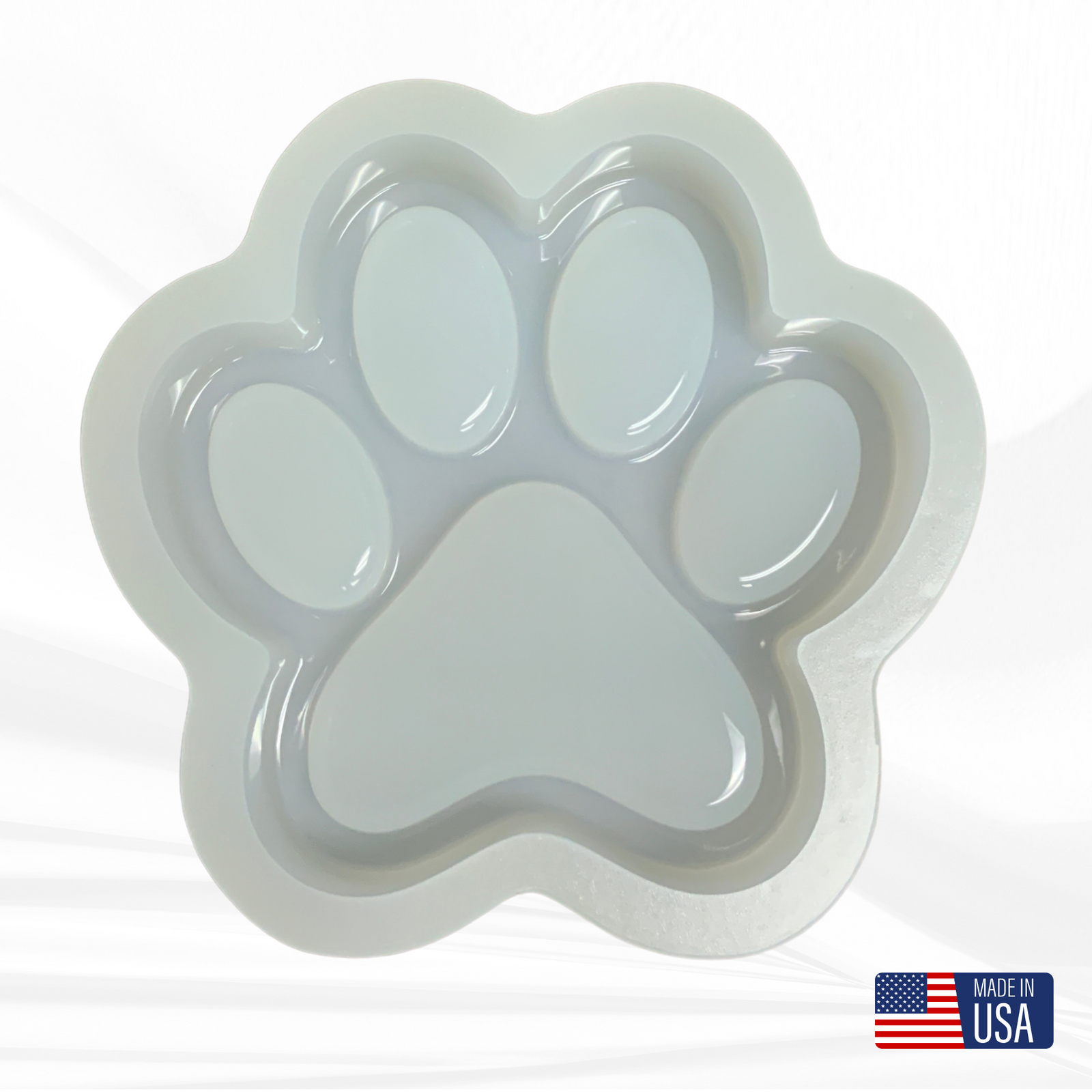 Deep Paw Print Tray Mold