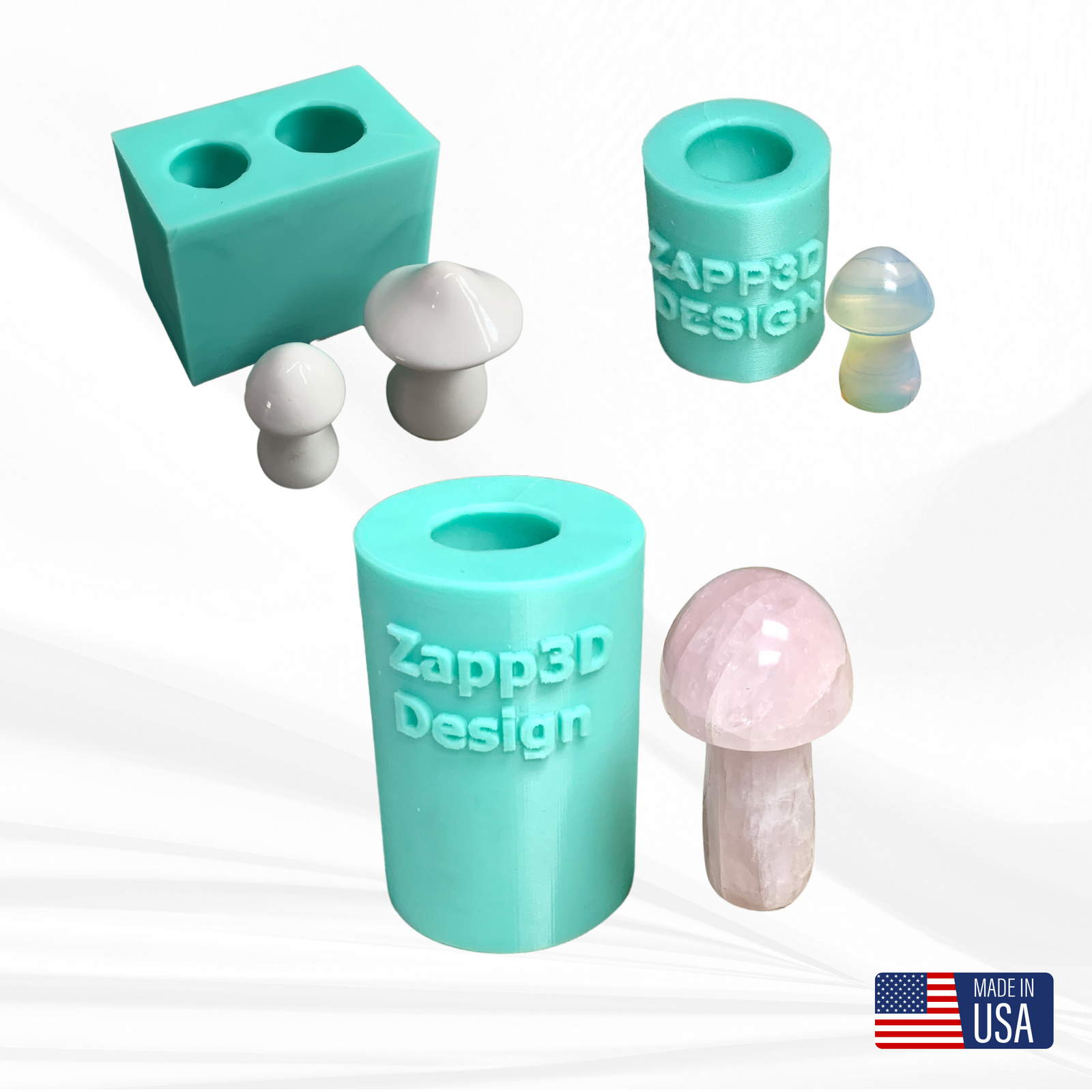 Mushroom Molds for Resin | 4 Sizes | 3D Mushroom Mold