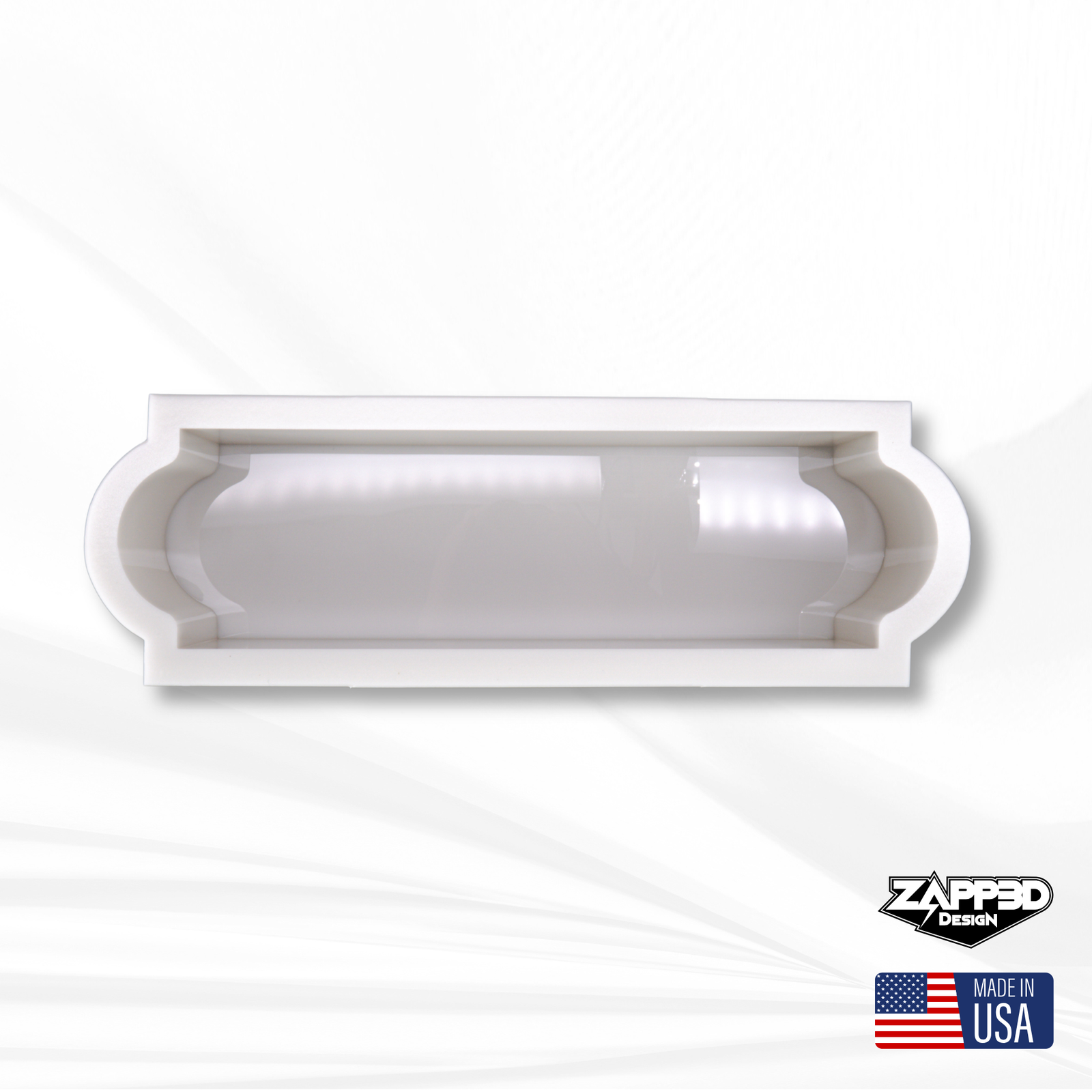 The Kensington | 14" x 3.7" x 3" | Deep Rectangle Silicone Mold, Floral Preservation Mold