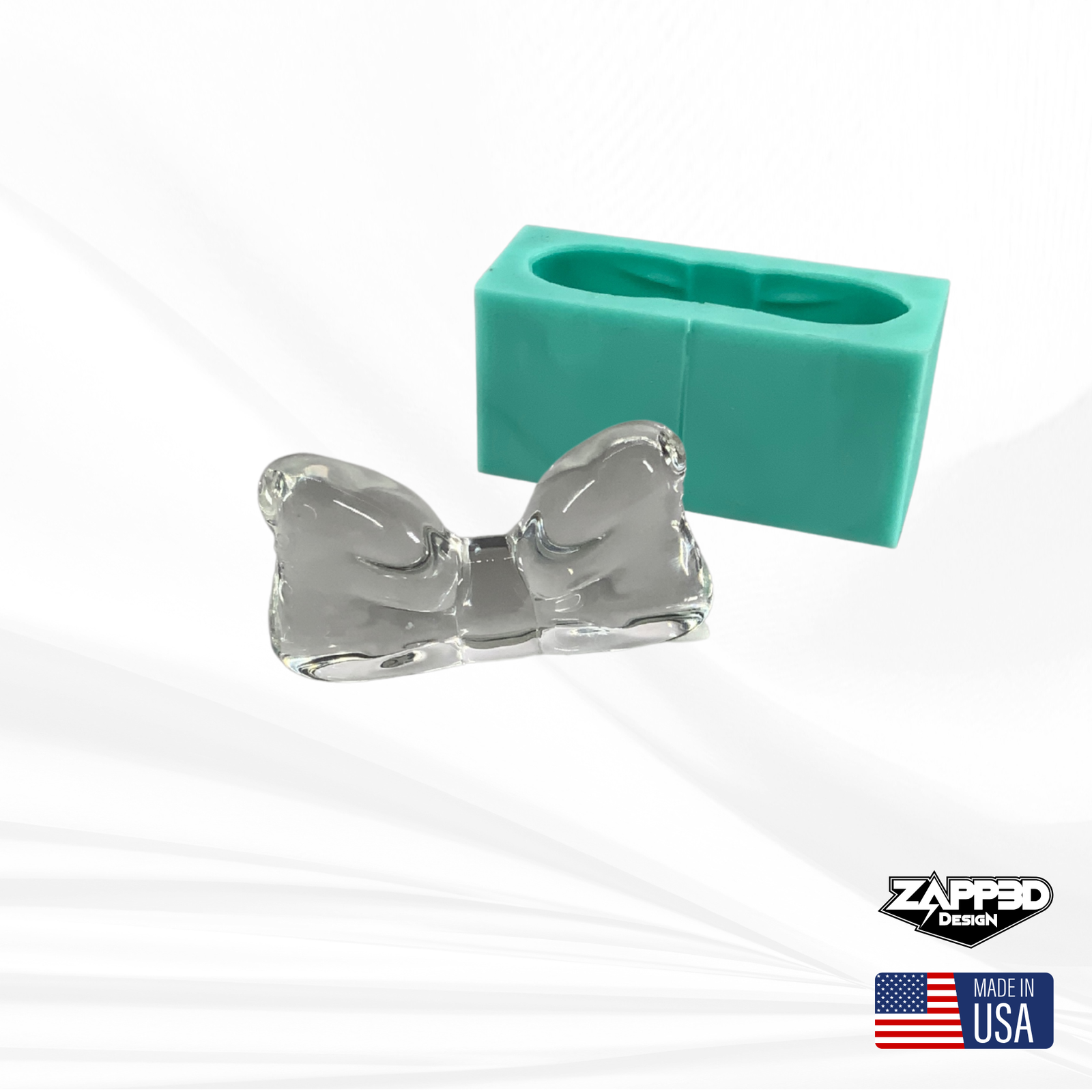 Bow Silicone Mold - Free-Standing Display Mold for Resin