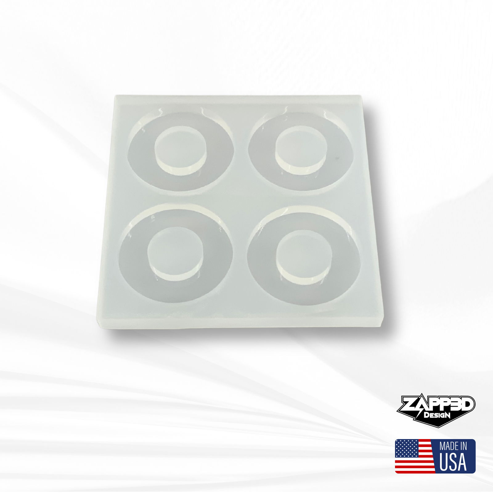 Wreath Hoop Resin Mold - Round Earring & Keychain Mold