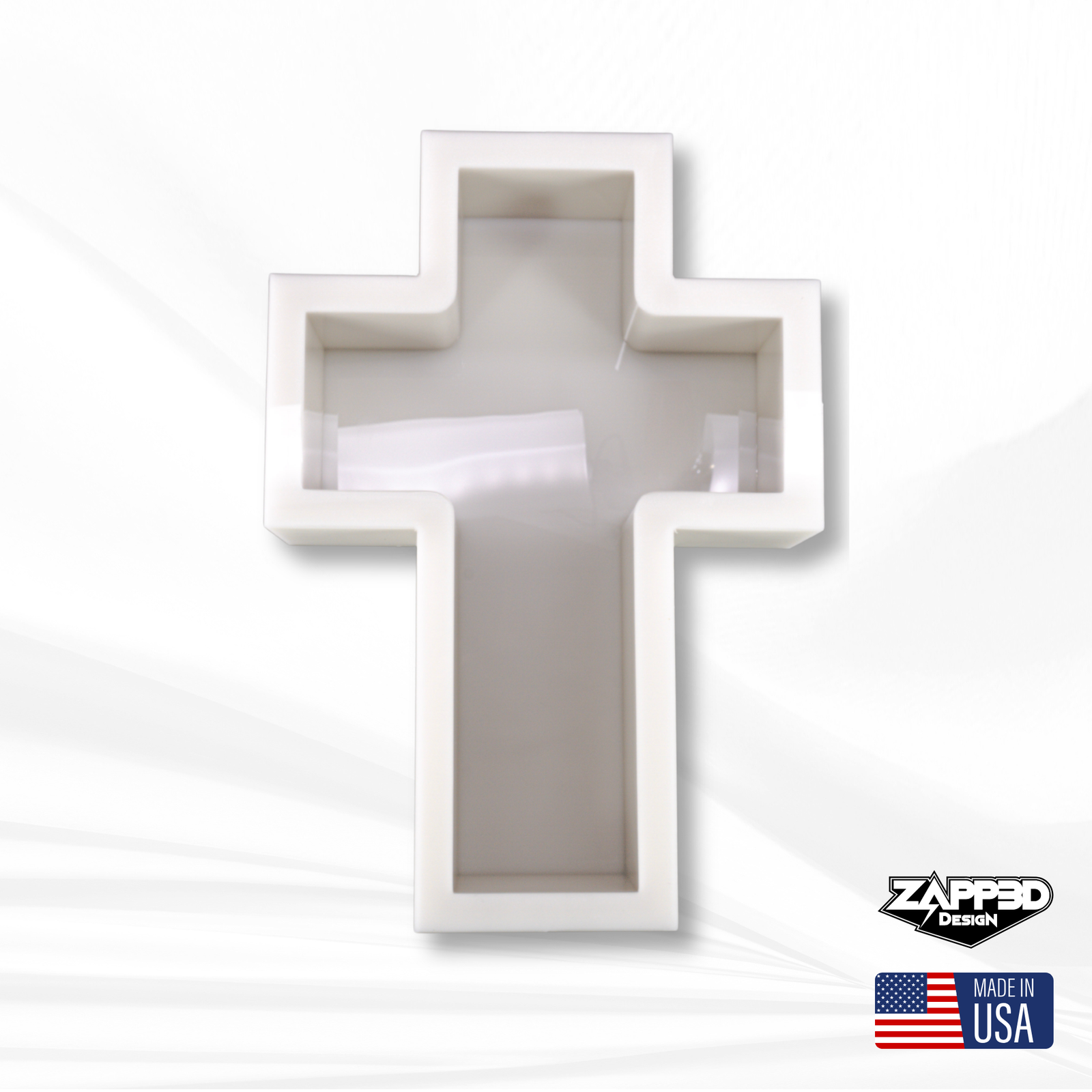 12”x8”x3” Deep Cross Resin Mold