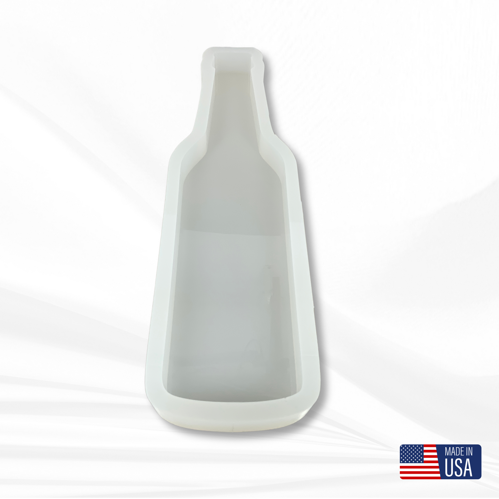 17"x 4"x 1.25" Beer Bottle Cheese Board Silicone Mold - Board Mold, Bottle Mold