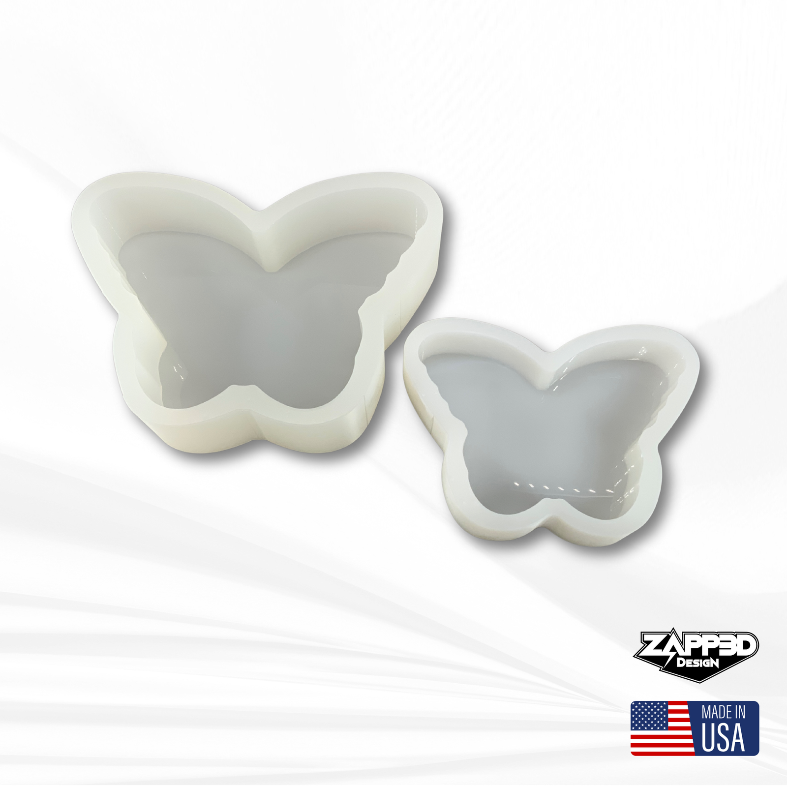 Deep Butterfly Silicone Mold | 2 Sizes | Butterfly Mold, Memorial Mold