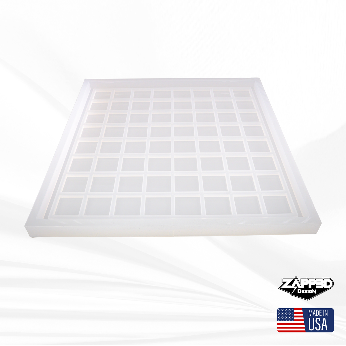 14.5" x 14.5" x .75" Chess Board Mold and Chess Piece Set Mold