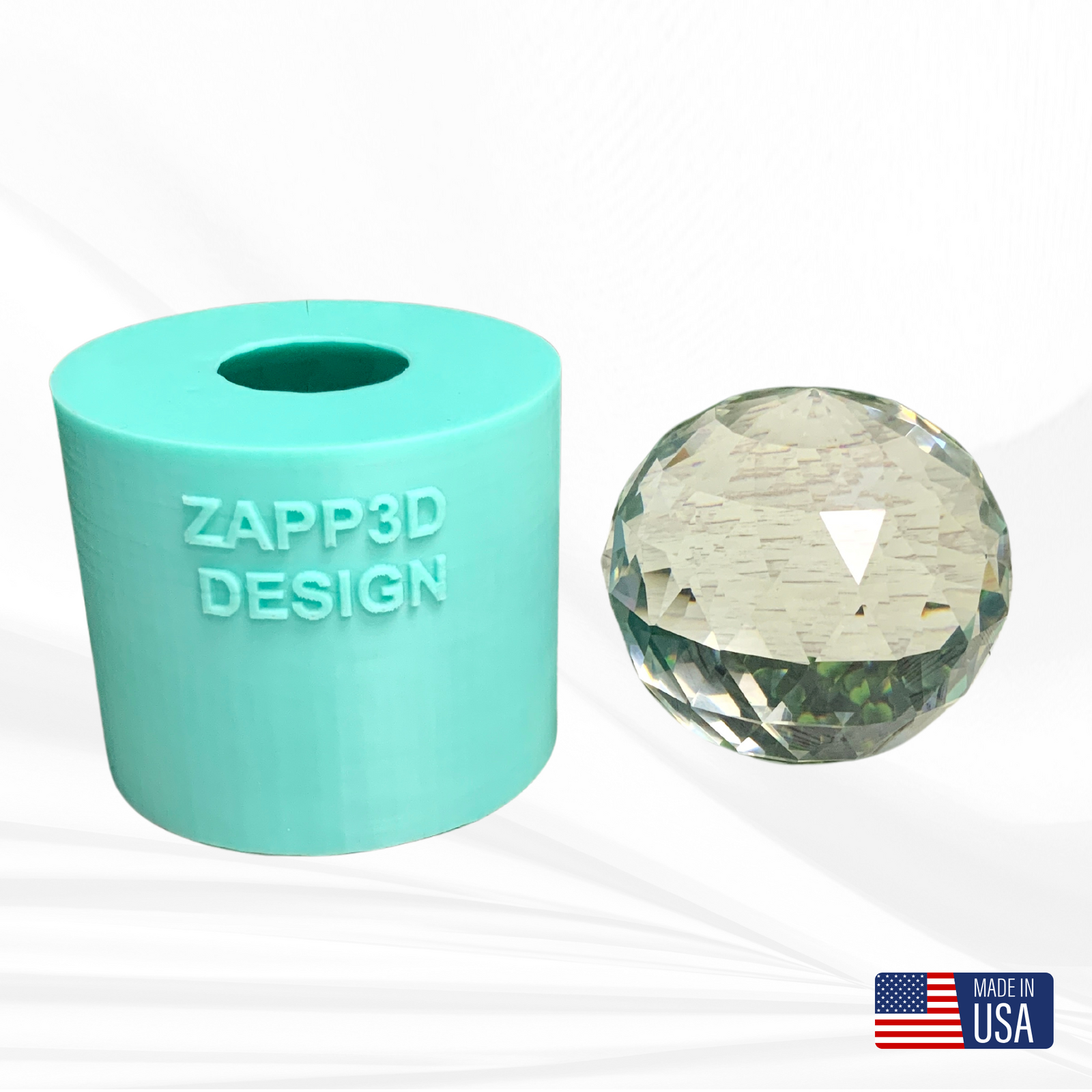 Sphere Silicone Mold, Self Standing, Faceted Mold