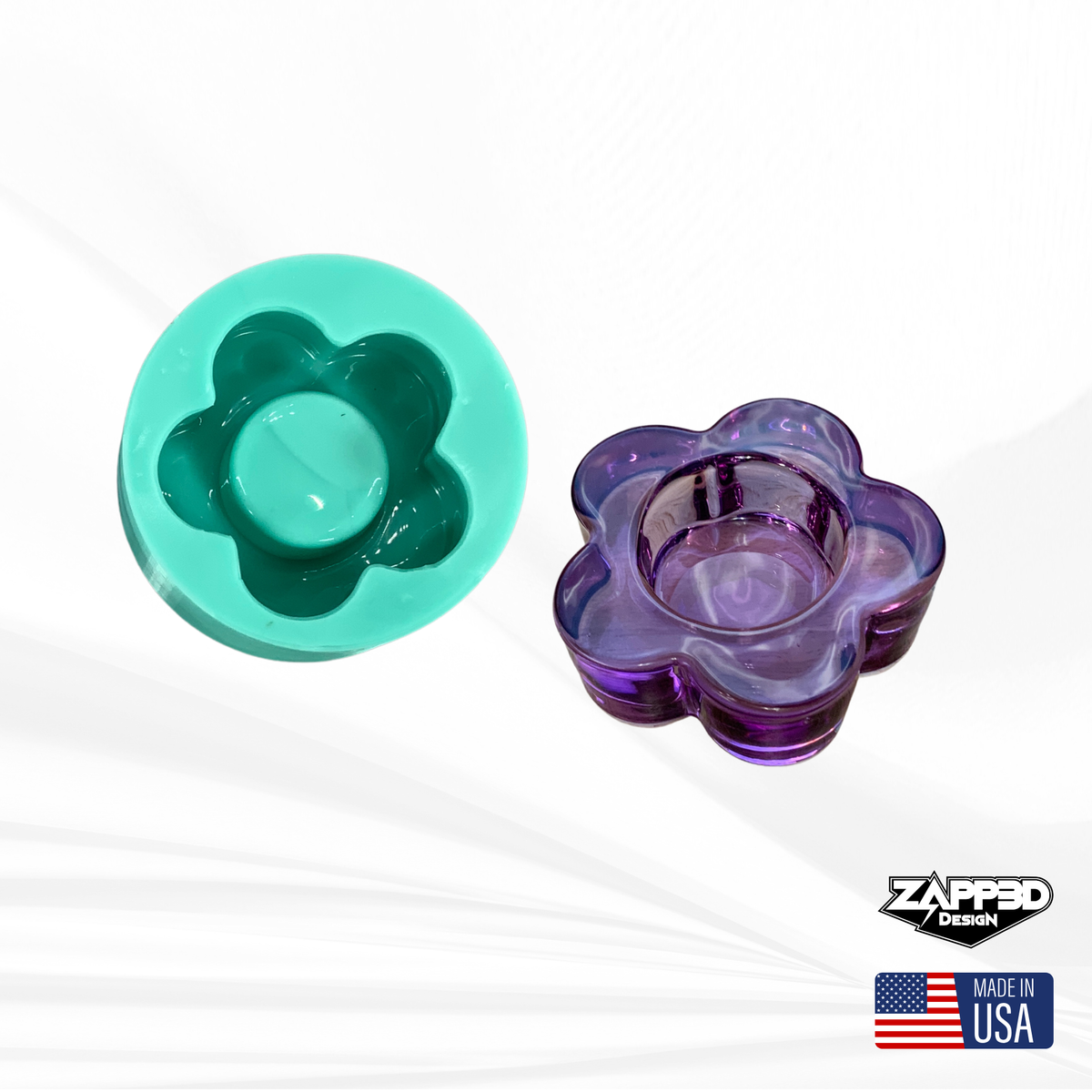 Flower Ring Holder Mold, Ring Holder Mold, Tea Light Holder Mold, Flower Mold