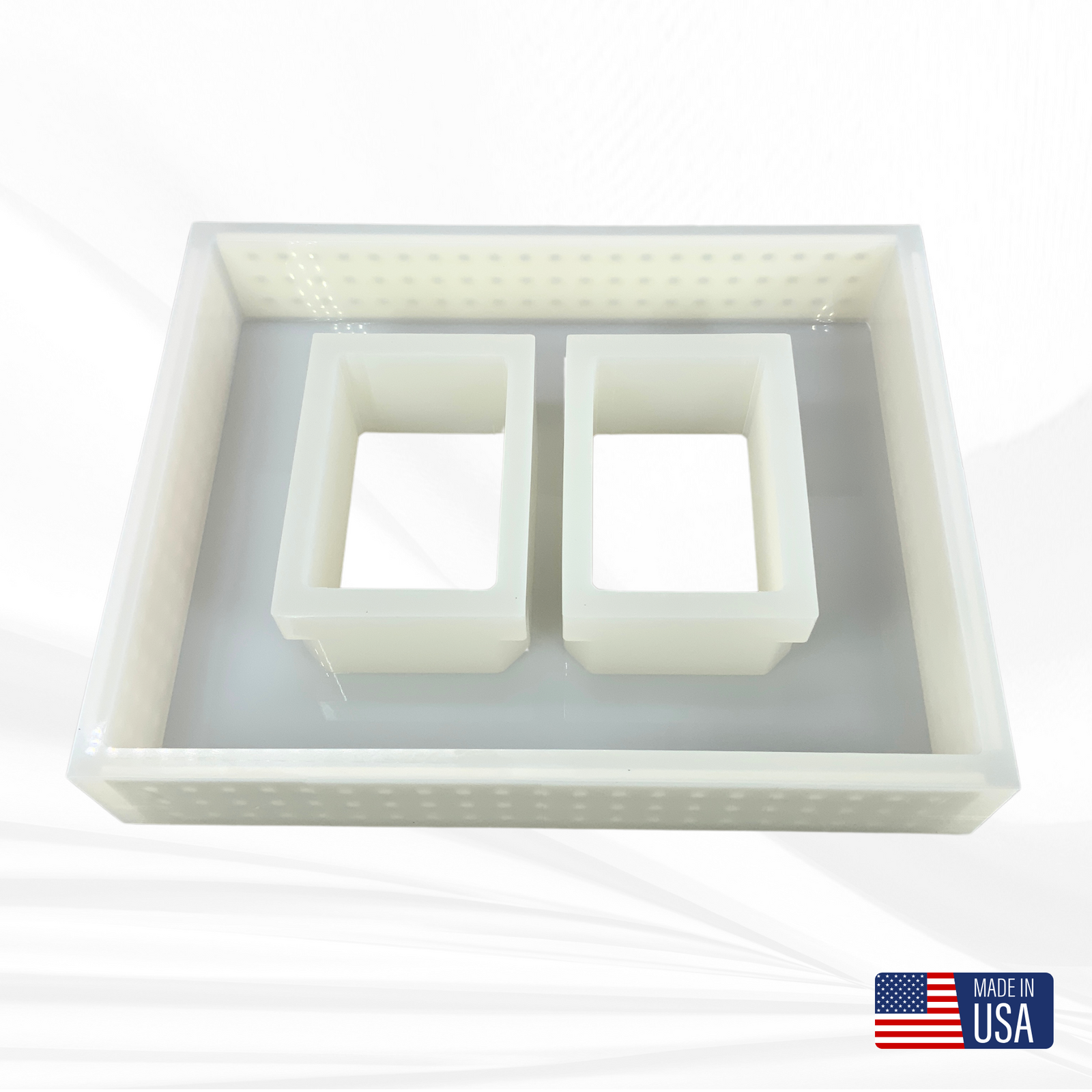 5" x 7" Double Picture Frame Silicone Mold | 3" Deep |