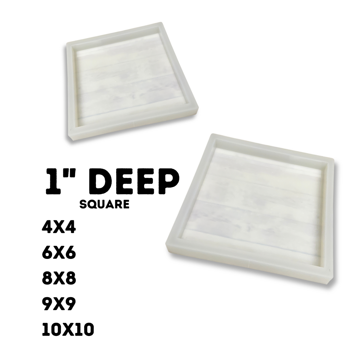 1&quot; Deep Square Molds, | ULTRA QUALITY |