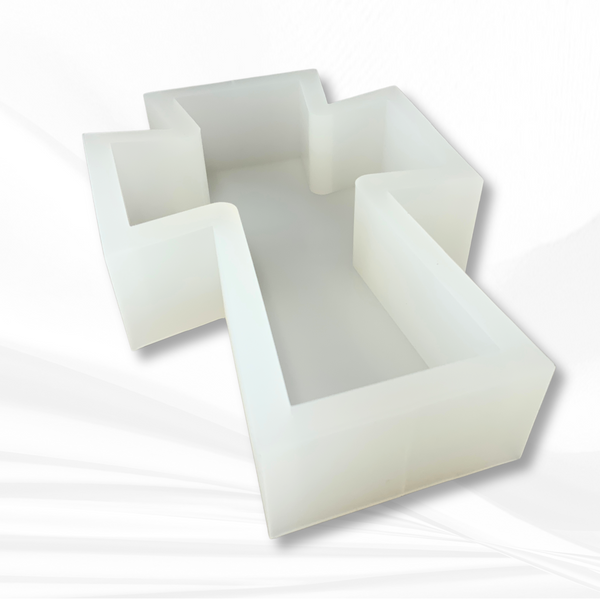 9”x 6”x 2” Deep Cross Silicone Mold | 2 Shapes | - Zapp3D Design LLC