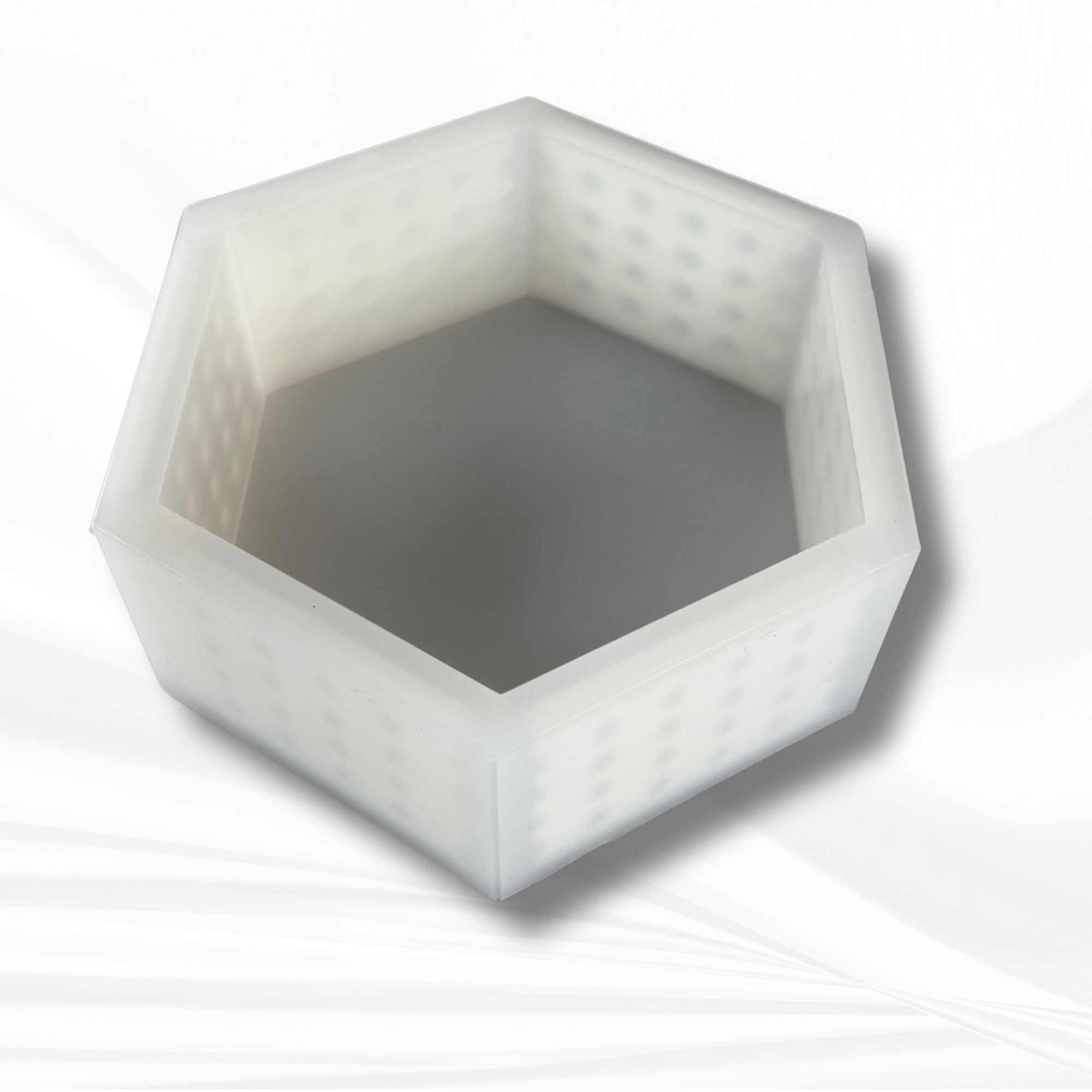 7"x 8.1"x3" Hexagon Silicone Mold