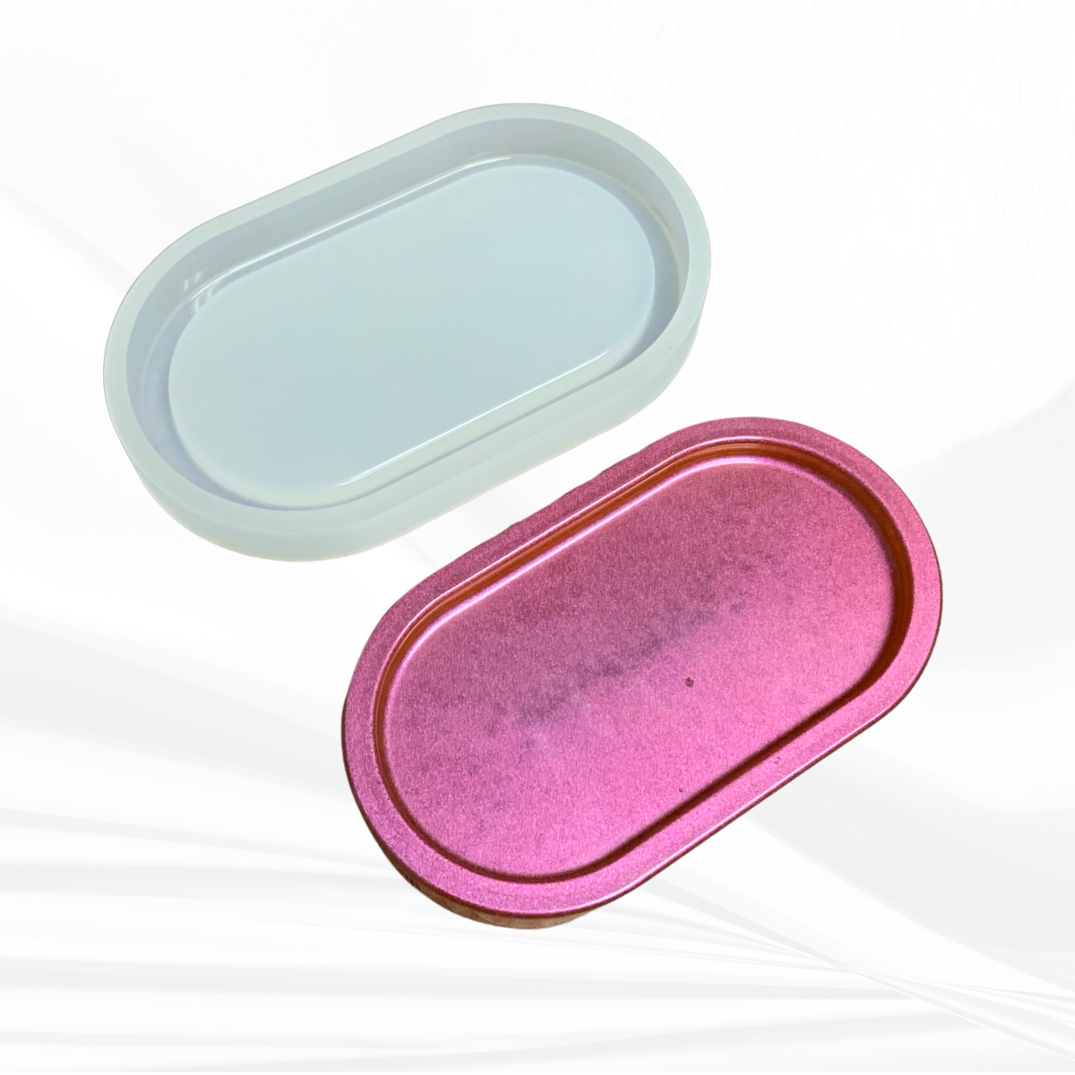 Pill Tray Mold | Sizes - 7", 9" | 2 Styles | Oval Tray Mold